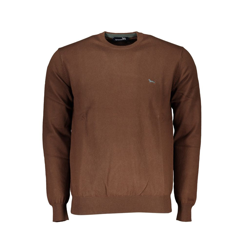 Harmont & Blaine Marrone Cotton Mens Sweater | Regal Royce