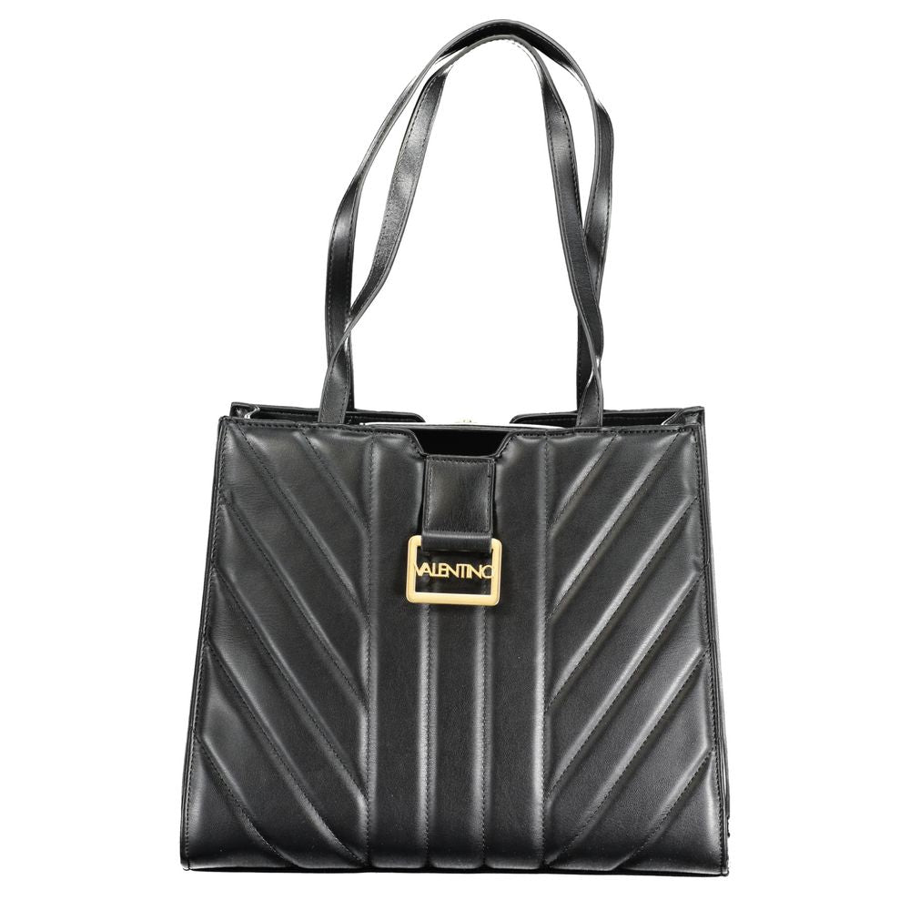 Mario Valentino Nero Polyurethane Women Handbag | Regal Royce