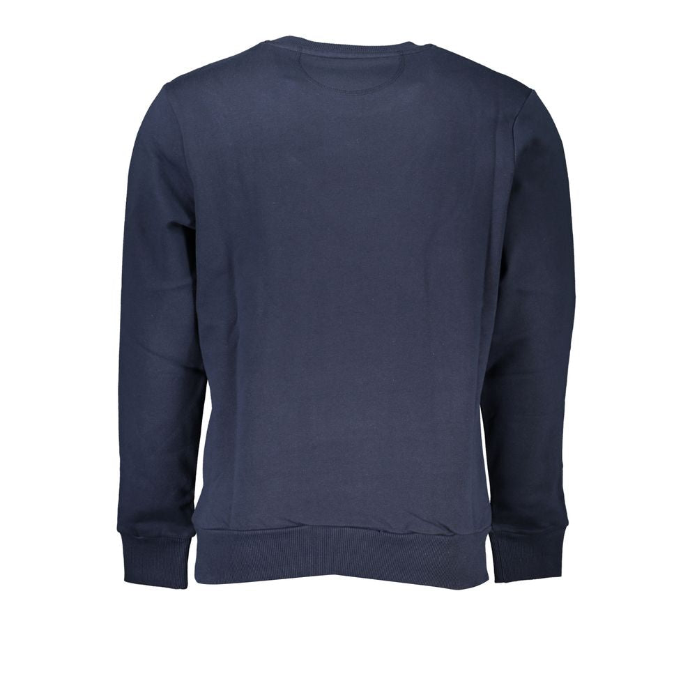 La Martina Blue Cotton Men's Sweatshirt | Regal Royce