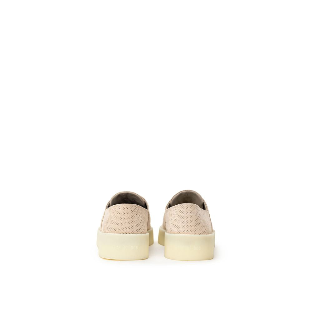Fear Of God Beige Leather Low Top Sneakers | Regal Royce