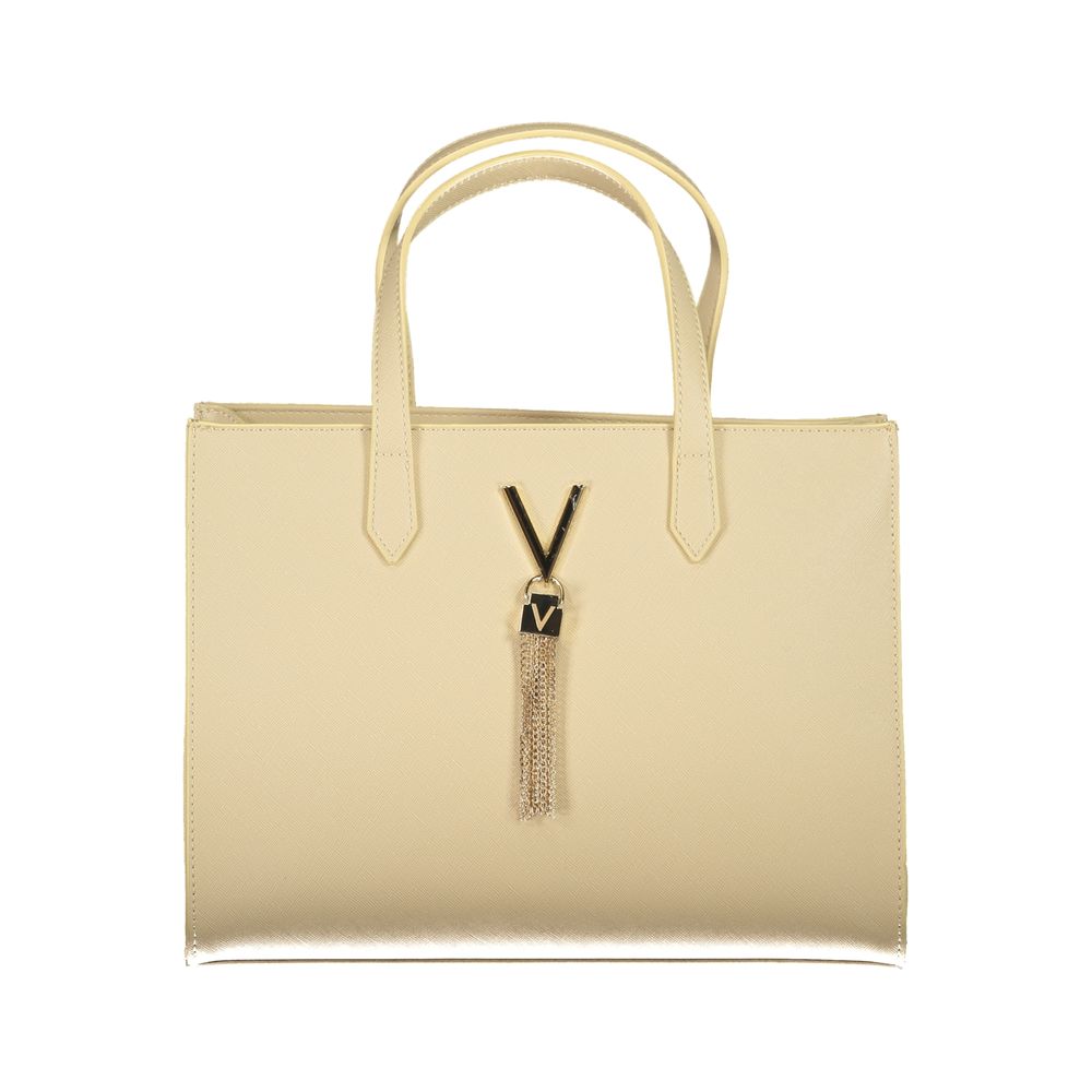 Mario Valentino Beige Polyurethane Women Handbag | Regal Royce