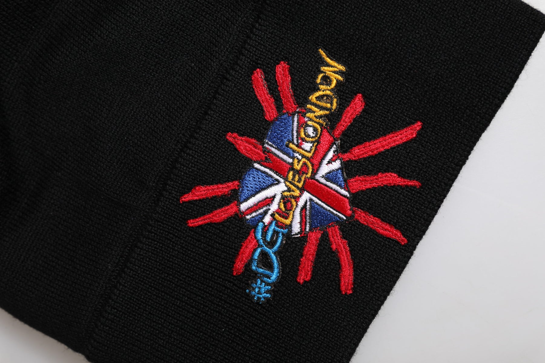 Dolce & Gabbana Black #DGLOVESLONDON Knitted Beanie Hat | Regal Royce