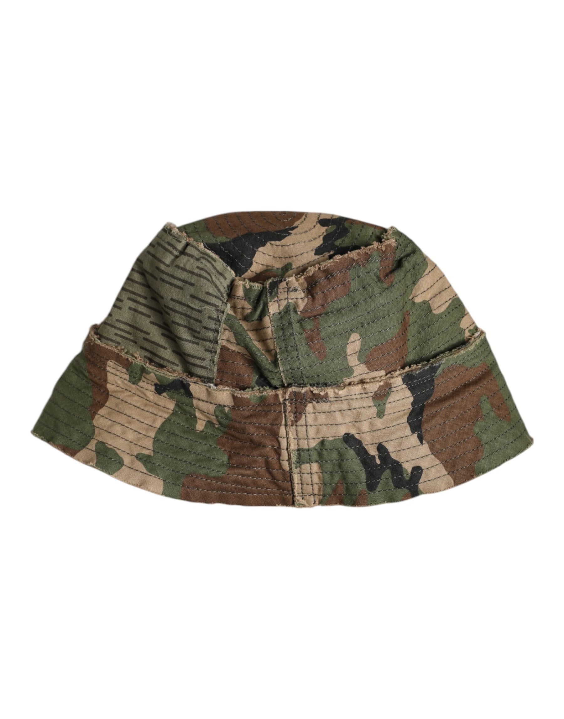 Dolce & Gabbana Multicolor Leopard Embellish Wide Brim Bucket Hat | Regal Royce