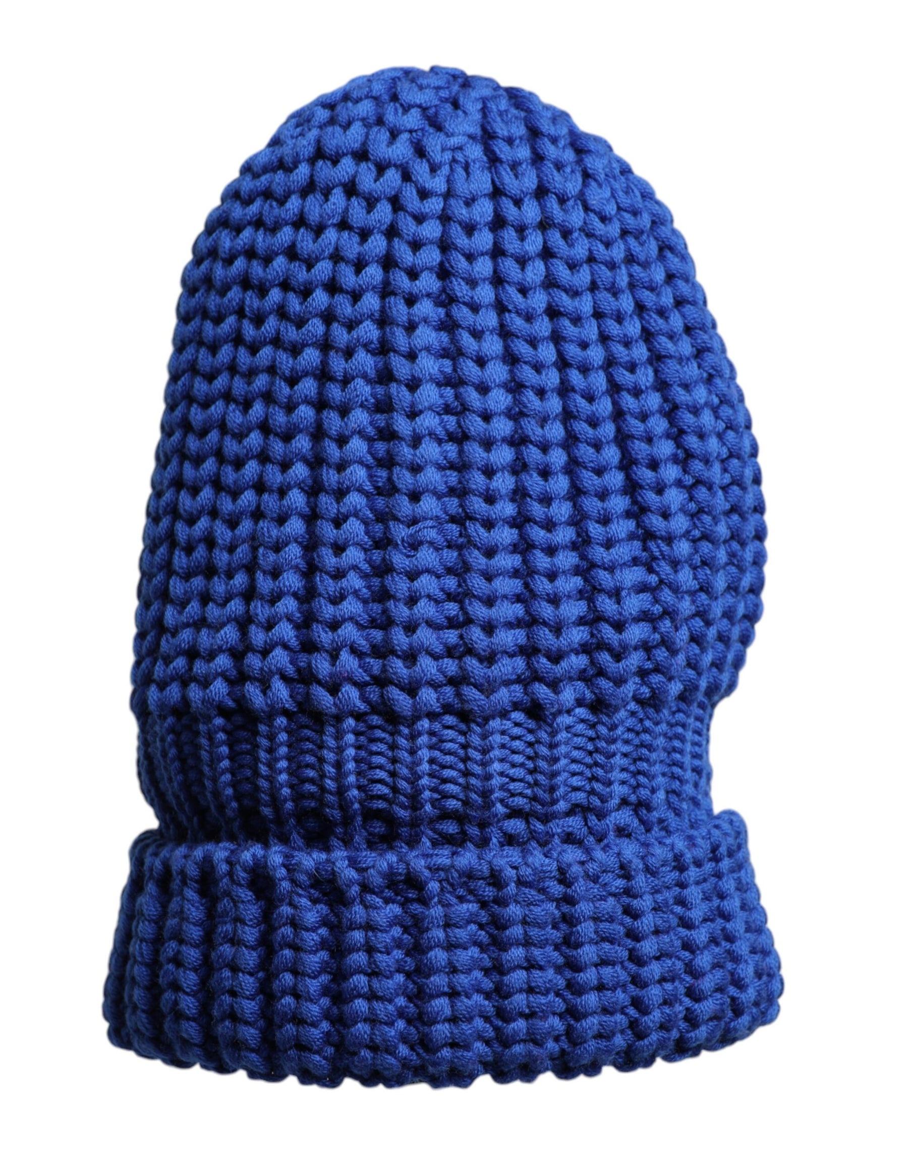 Dolce & Gabbana Blue Wool Knitted Winter Beanie Hat | Regal Royce
