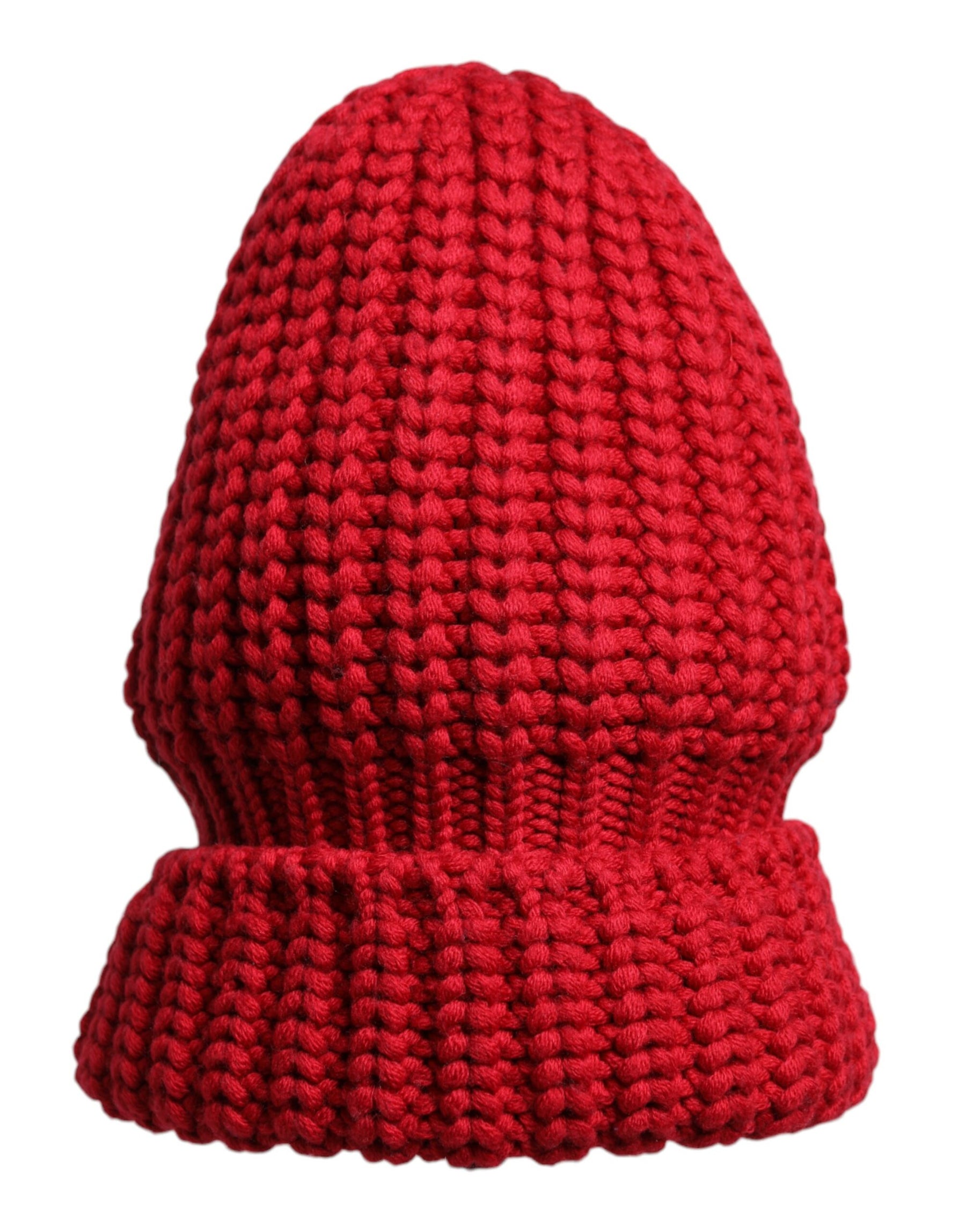 Dolce & Gabbana Red Solid Wool Knitted Winter Beanie Hat | Regal Royce