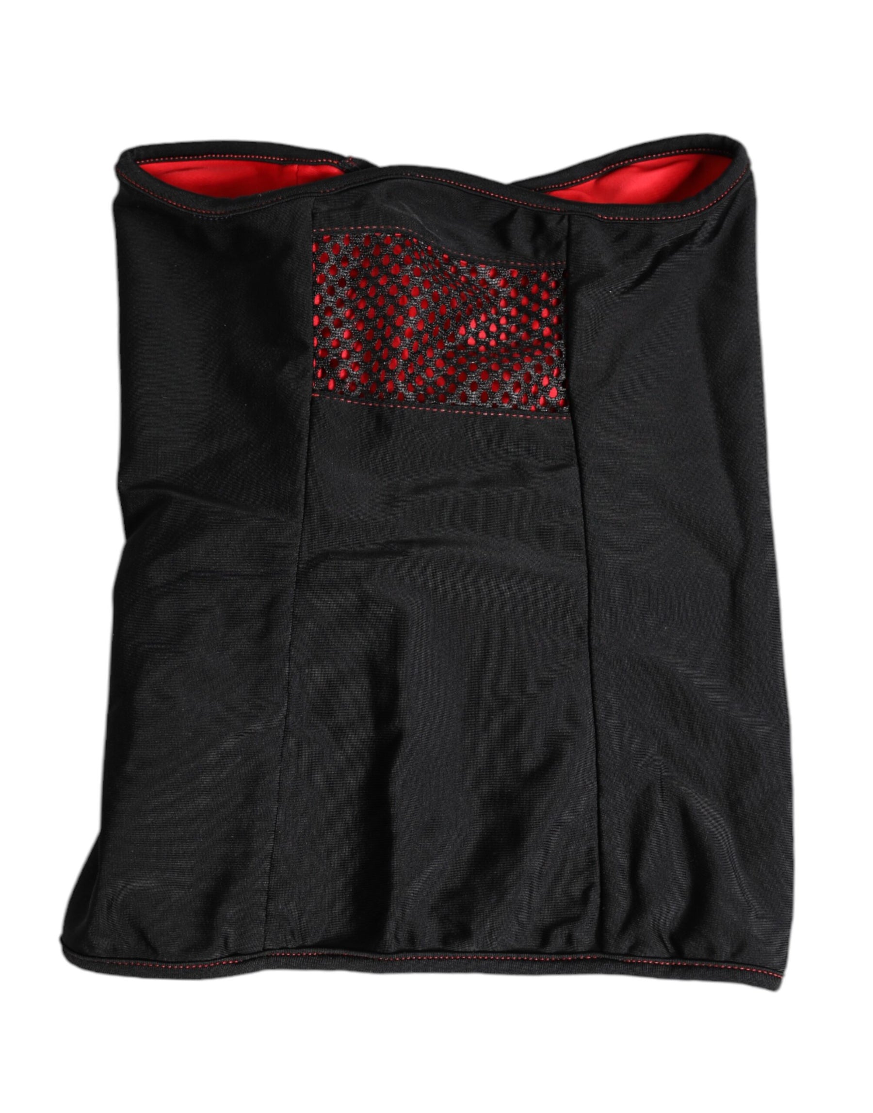 Dolce & Gabbana Black Nylon Knitted Neck Warmer Balaclava Scarf | Regal Royce