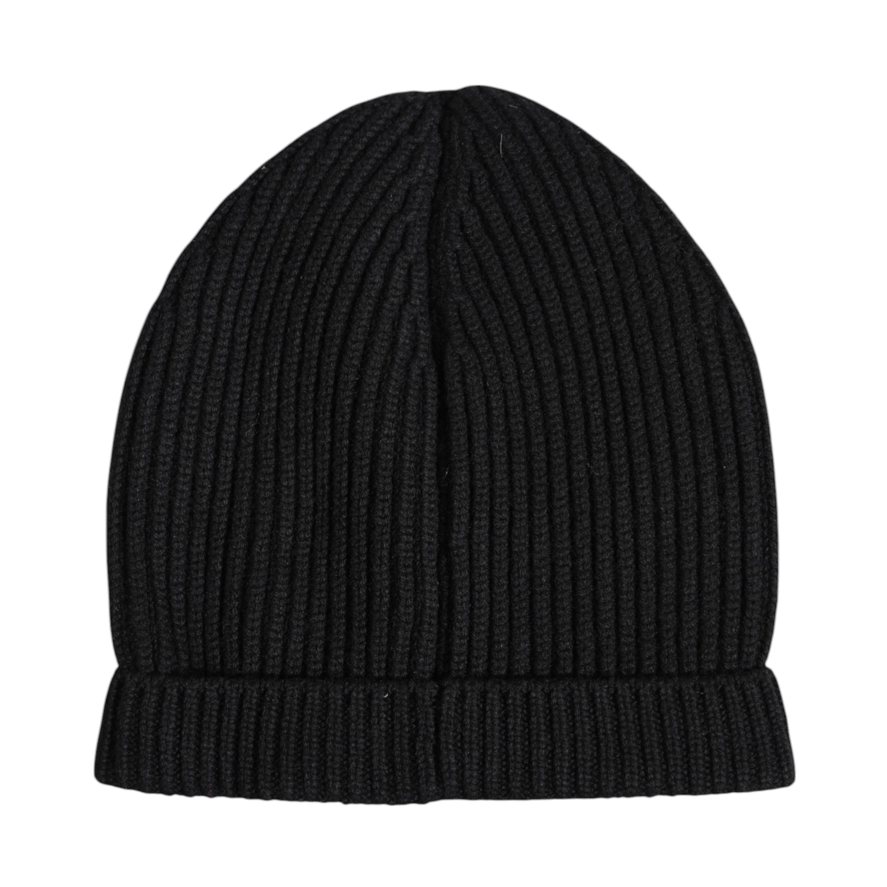 Dolce & Gabbana Black Cashmere Knitted Winter Beanie Hat | Regal Royce