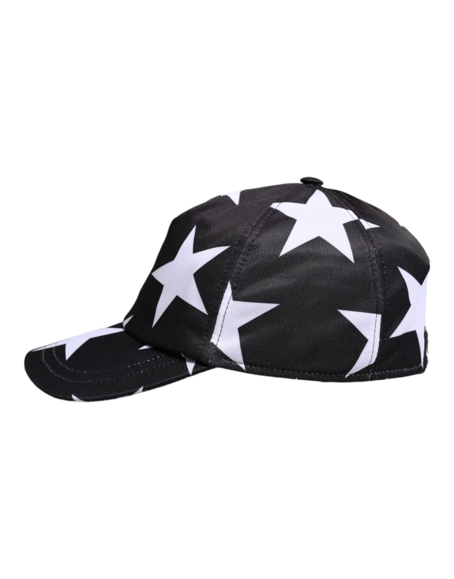 Dolce & Gabbana Black Star Print Polyester Baseball Cap | Regal Royce