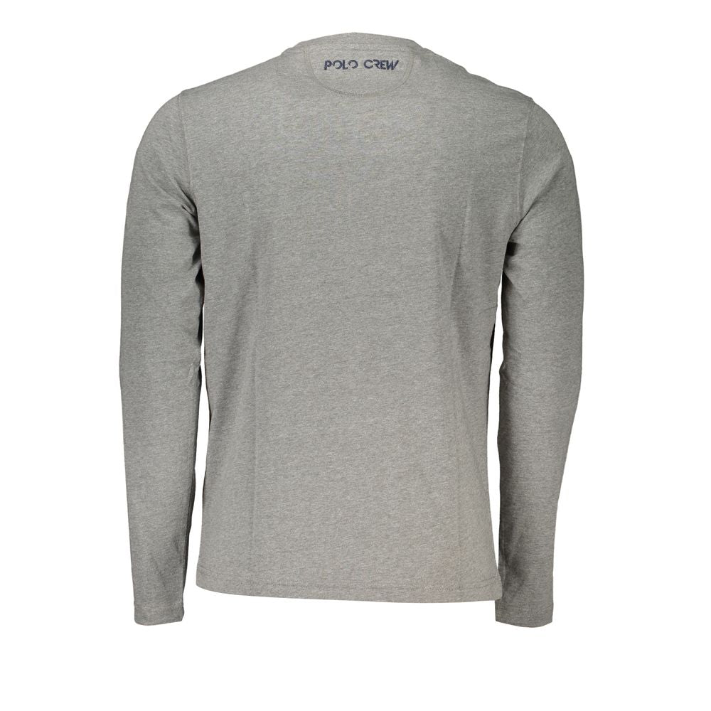 La Martina Grigio Cotton Men T-Shirt | Regal Royce
