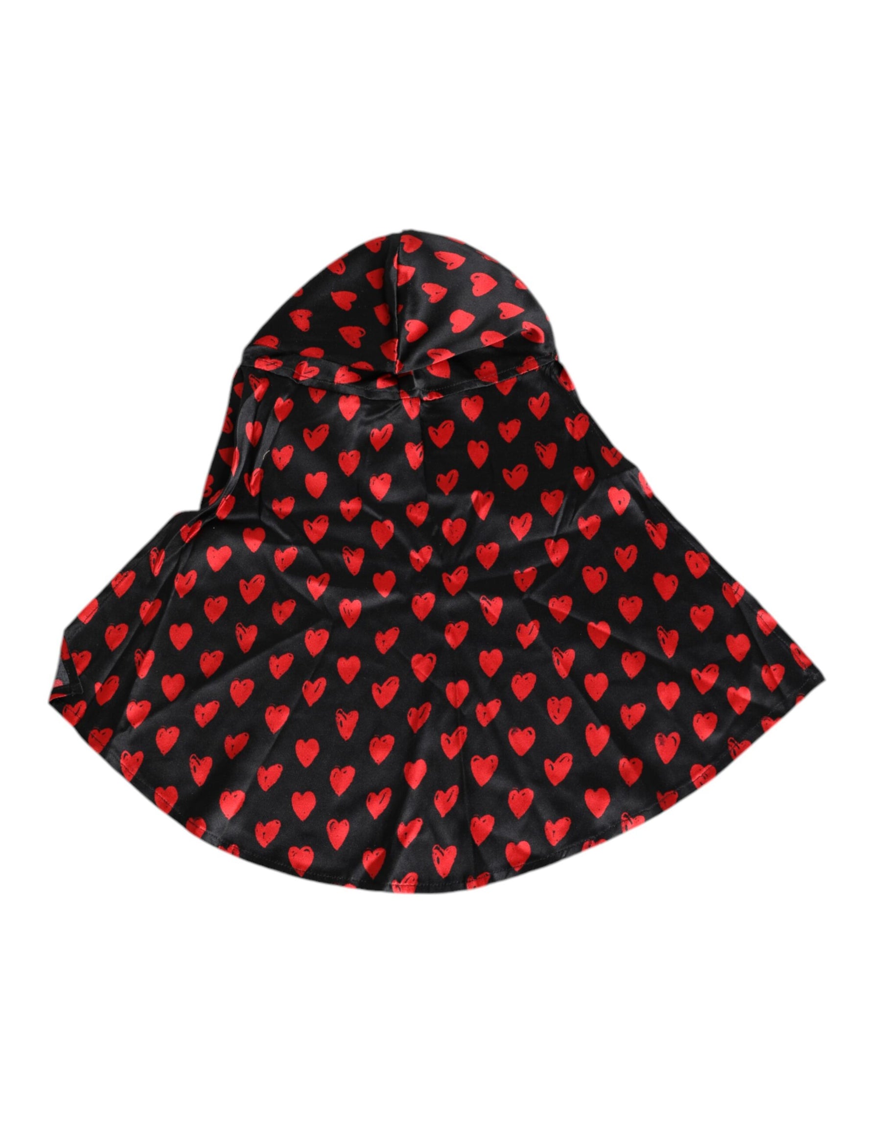Dolce & Gabbana Black Red Hearts Polyester Hat | Regal Royce