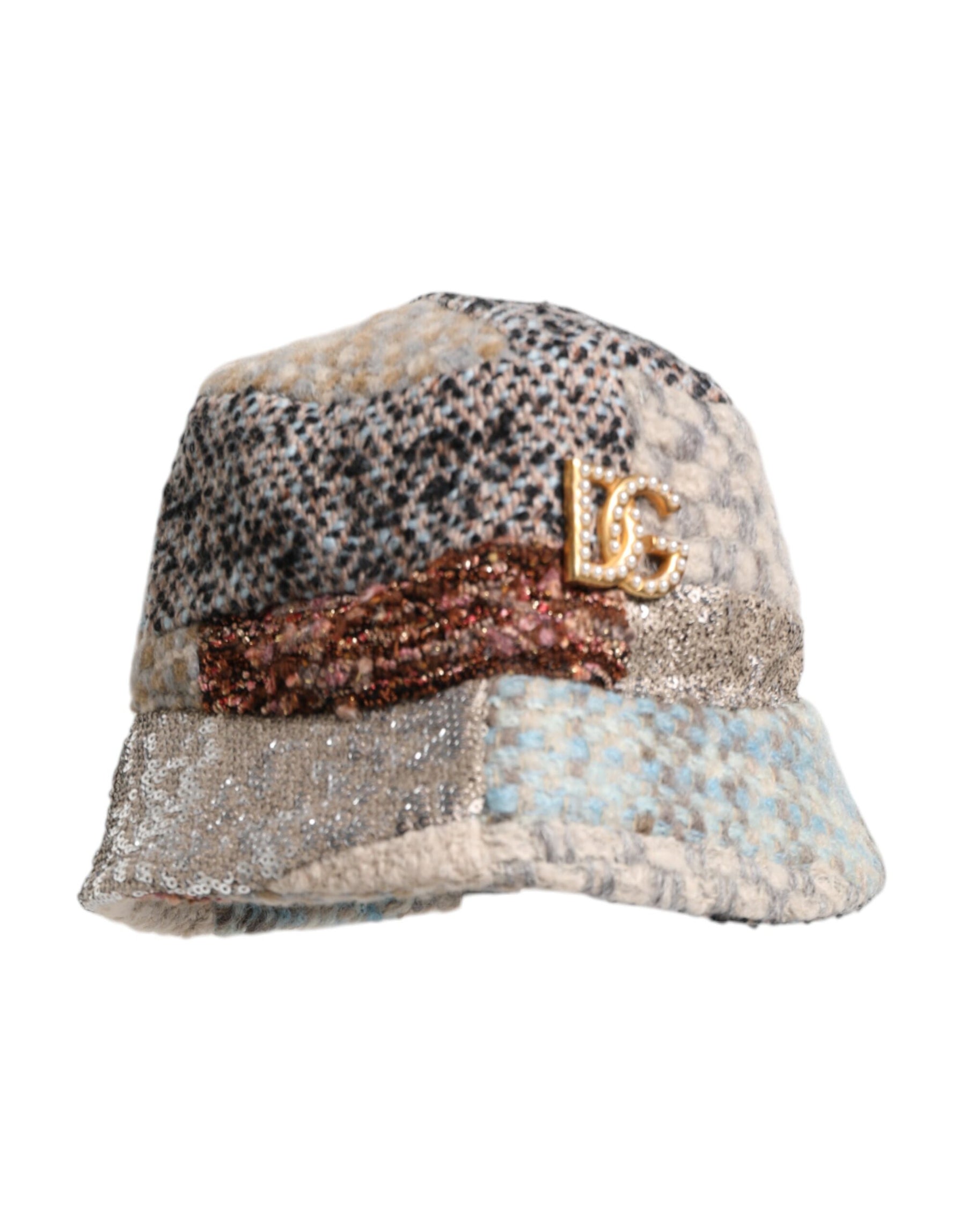 Dolce & Gabbana Multicolor Patchwork Embellished Bucket Hat | Regal Royce