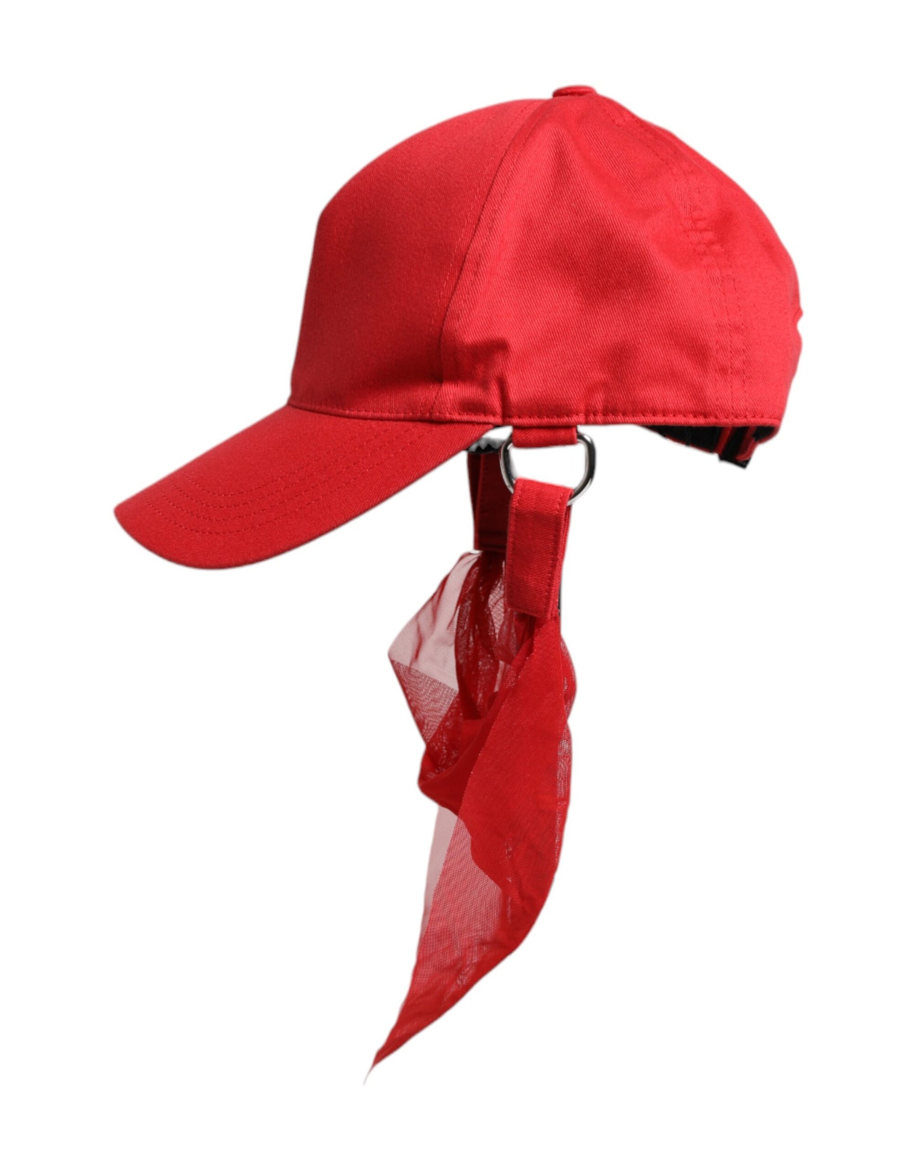 Dolce & Gabbana Red Cotton 6 Panels Women Baseball Cap | Regal Royce