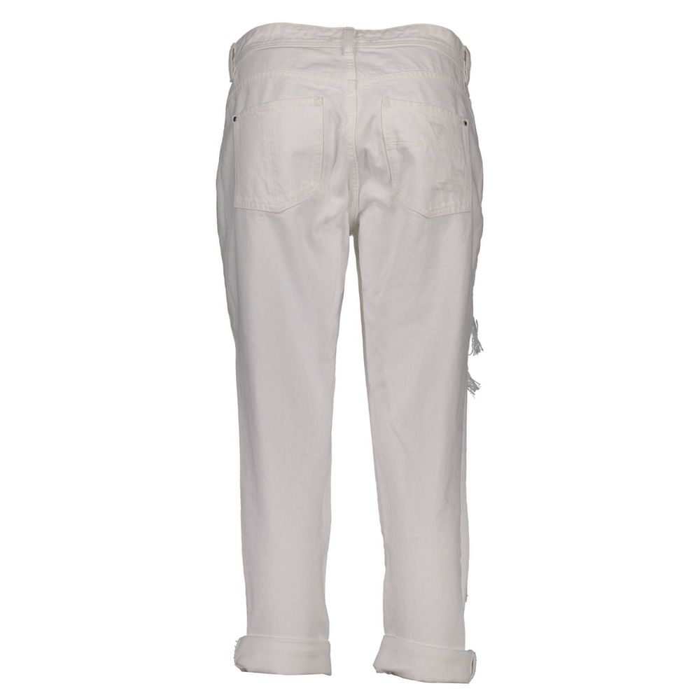 Guess Jeans Bianco Cotton Women Jeans | Regal Royce