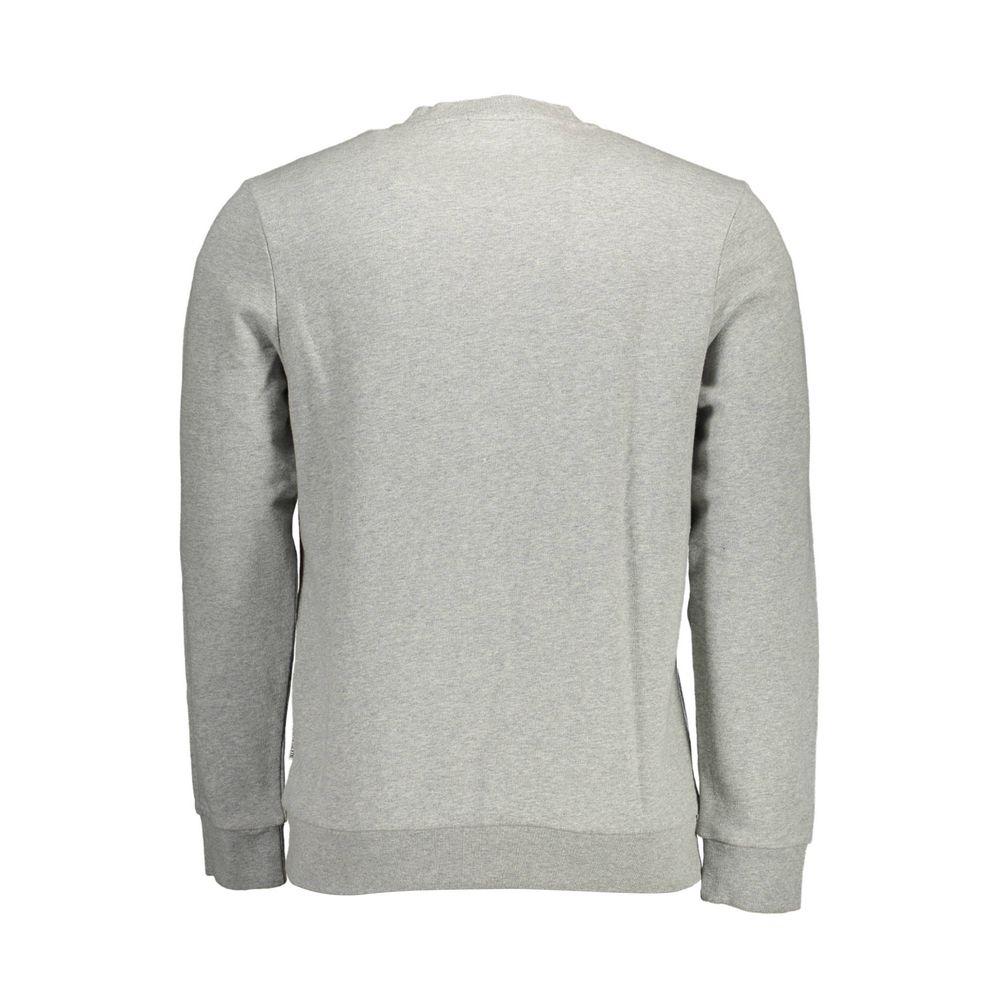 Napapijri Grigio Cotton Men Sweatshirt | Regal Royce