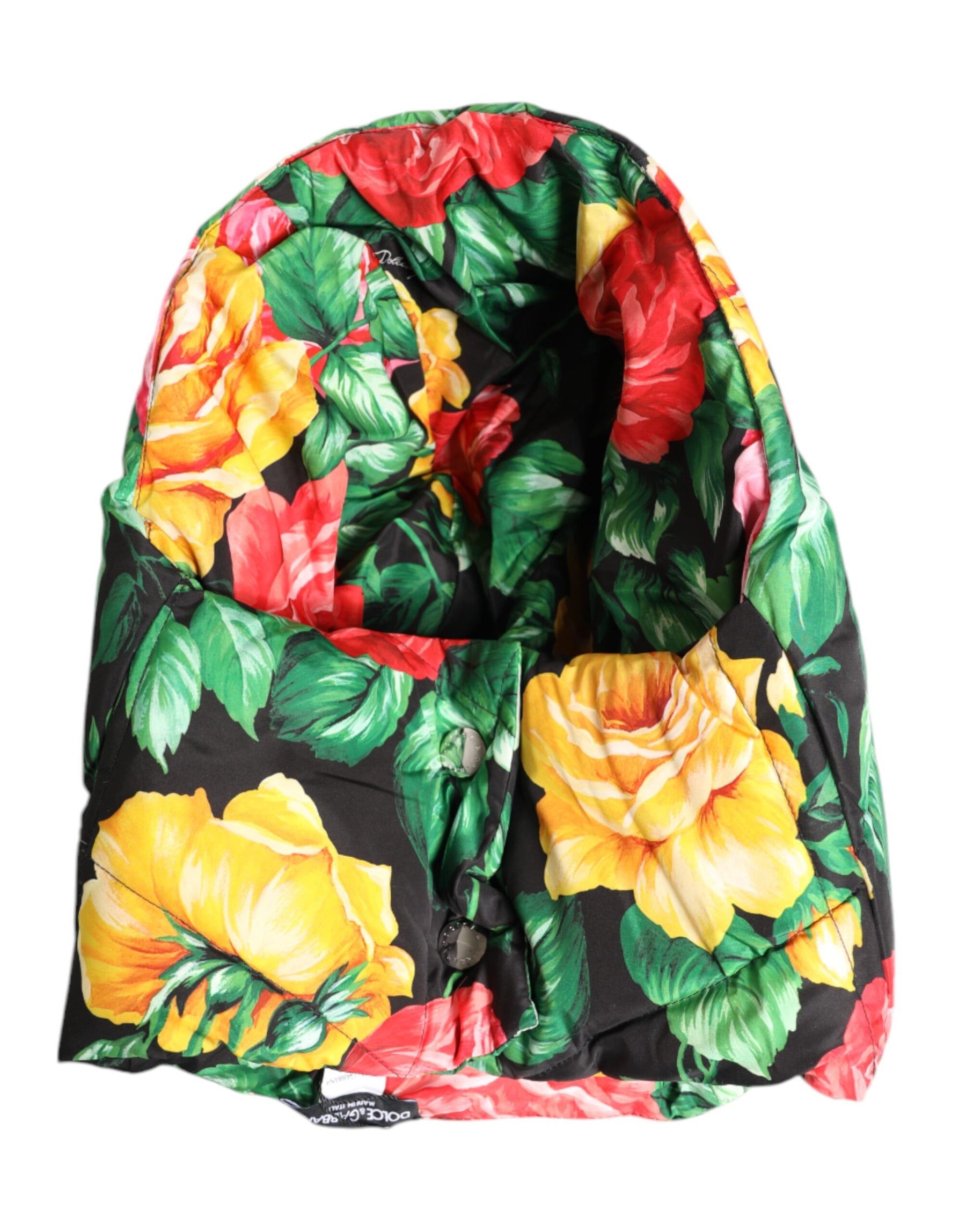 Dolce & Gabbana Multicolor Floral Print Whole Head Wrap Hat | Regal Royce