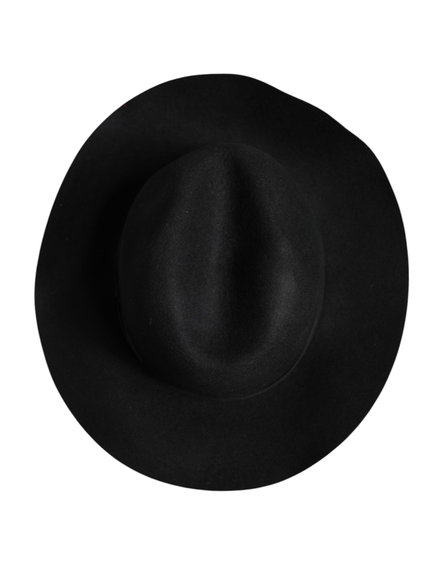 Dolce & Gabbana Black Wide Brim Trilby Fedora Hat | Regal Royce
