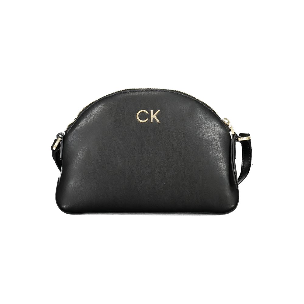 Calvin Klein Black Polyurethane Women Shoulder Bag | Regal Royce