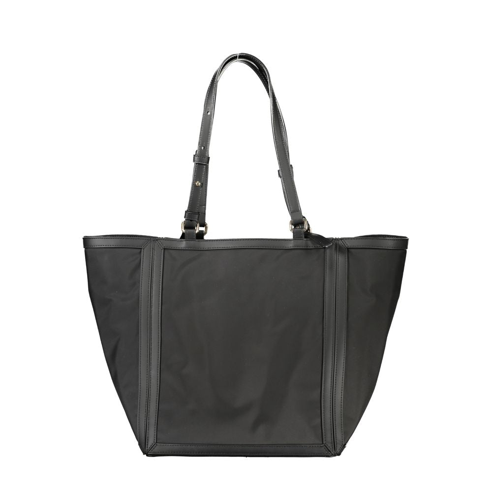 Tommy Hilfiger Black Polyester Women Handbag | Regal Royce