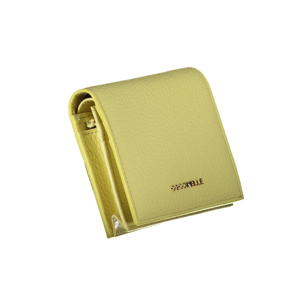 Coccinelle Giallo Leather Woman Wallet | Regal Royce