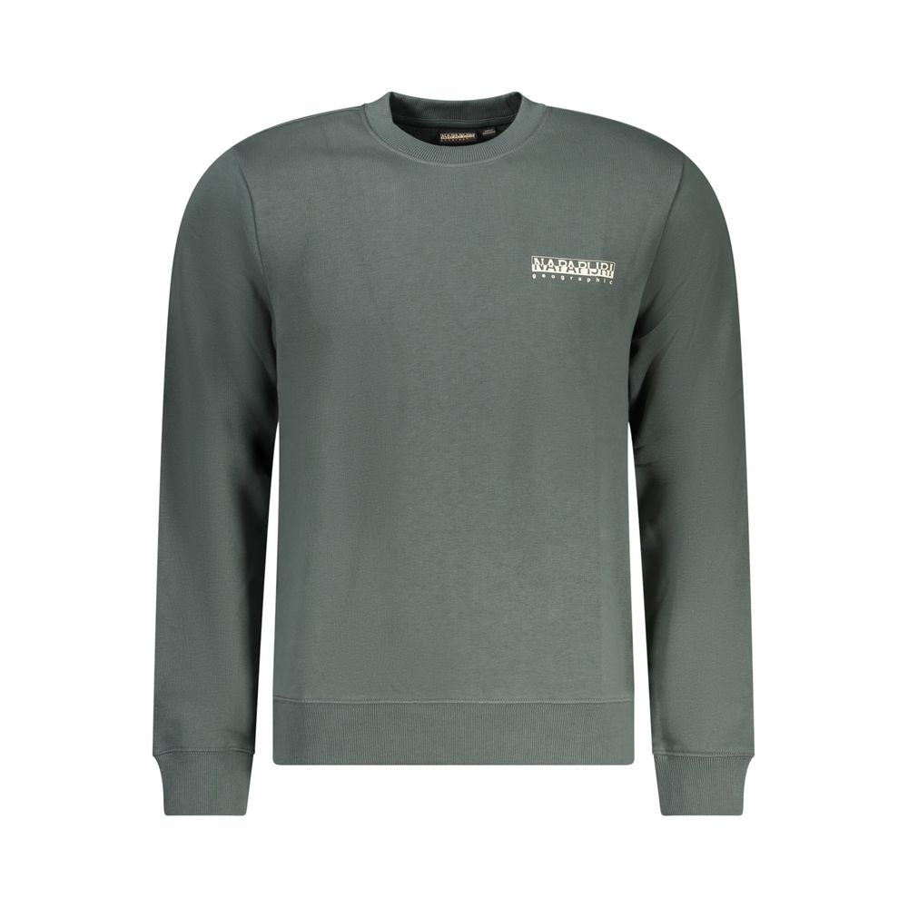 Napapijri Verde Cotton Men Sweatshirt | Regal Royce