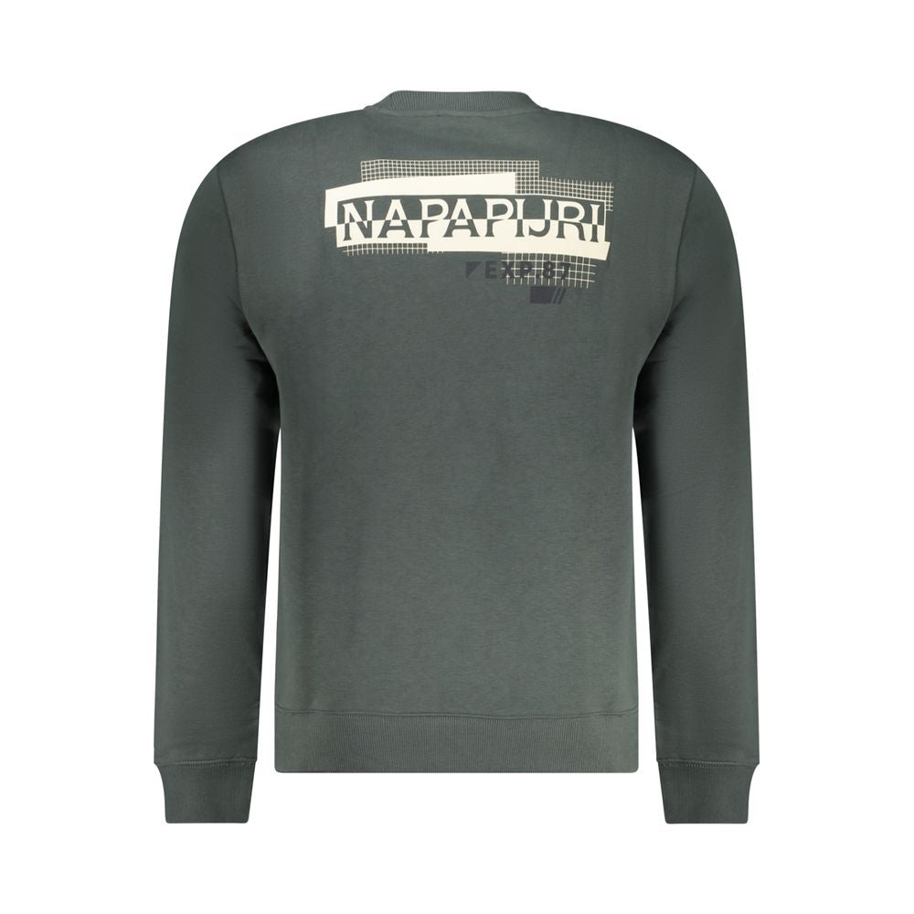 Napapijri Verde Cotton Men Sweatshirt | Regal Royce