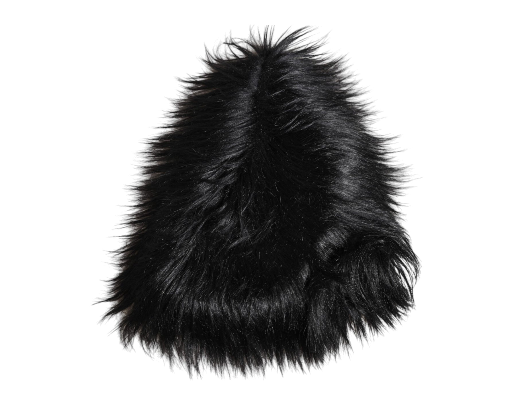 Dolce & Gabbana Black Acrylic Fur Womens Bucket Hat | Regal Royce