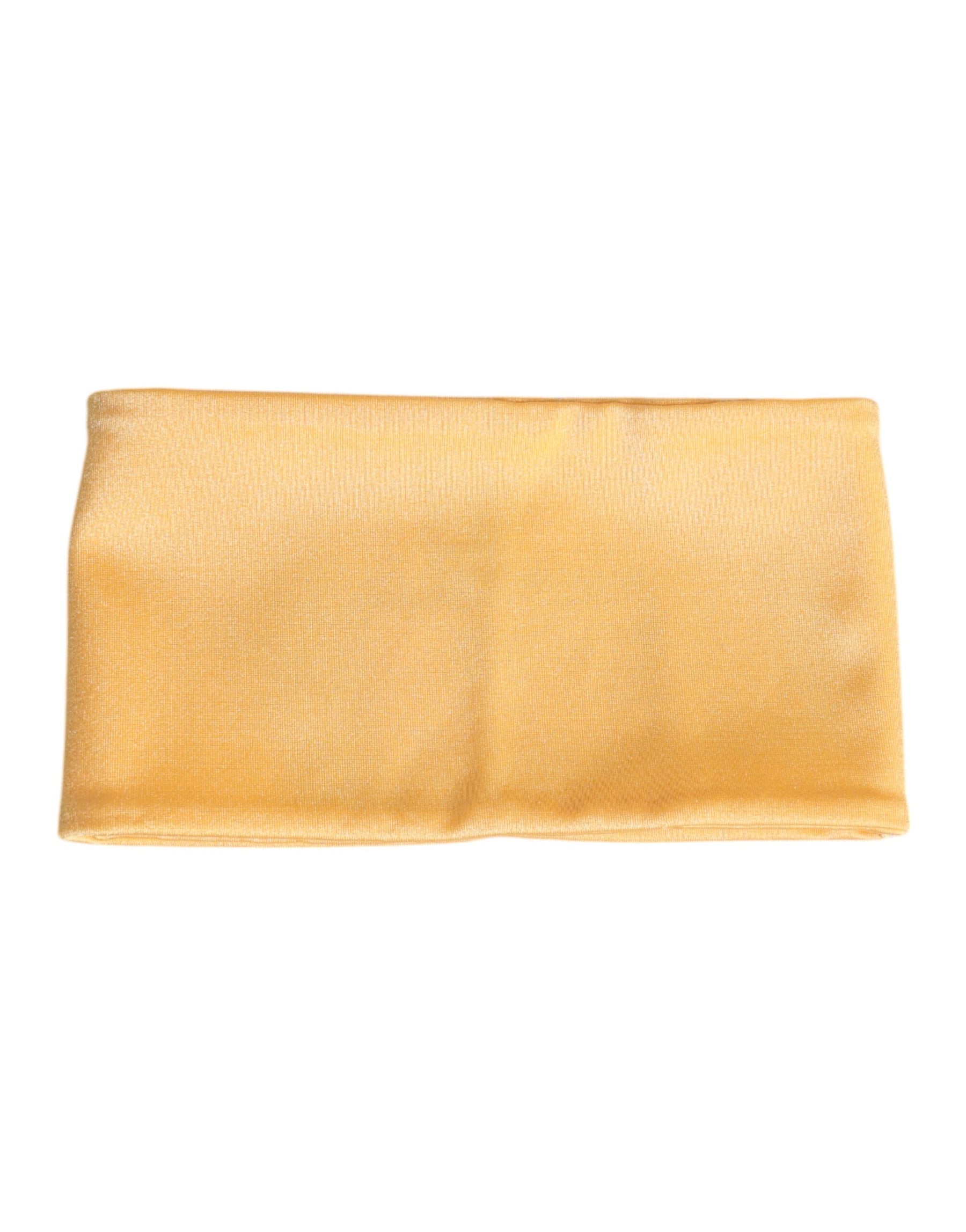 Dolce & Gabbana Yellow Nylon Stretch Women Neck Warmer Scarf | Regal Royce