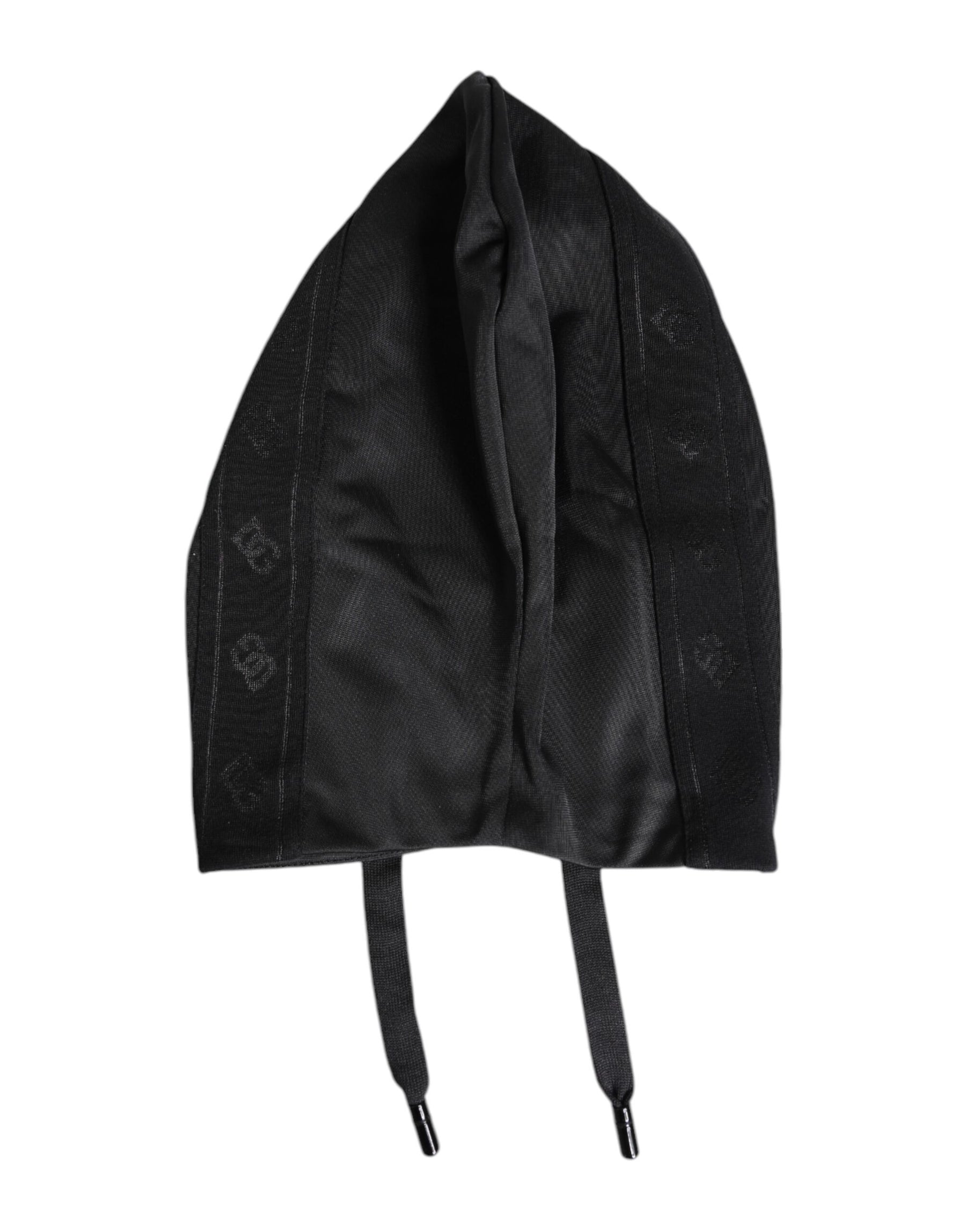 Dolce & Gabbana Black Polyester Whole Head Wrap Hat | Regal Royce