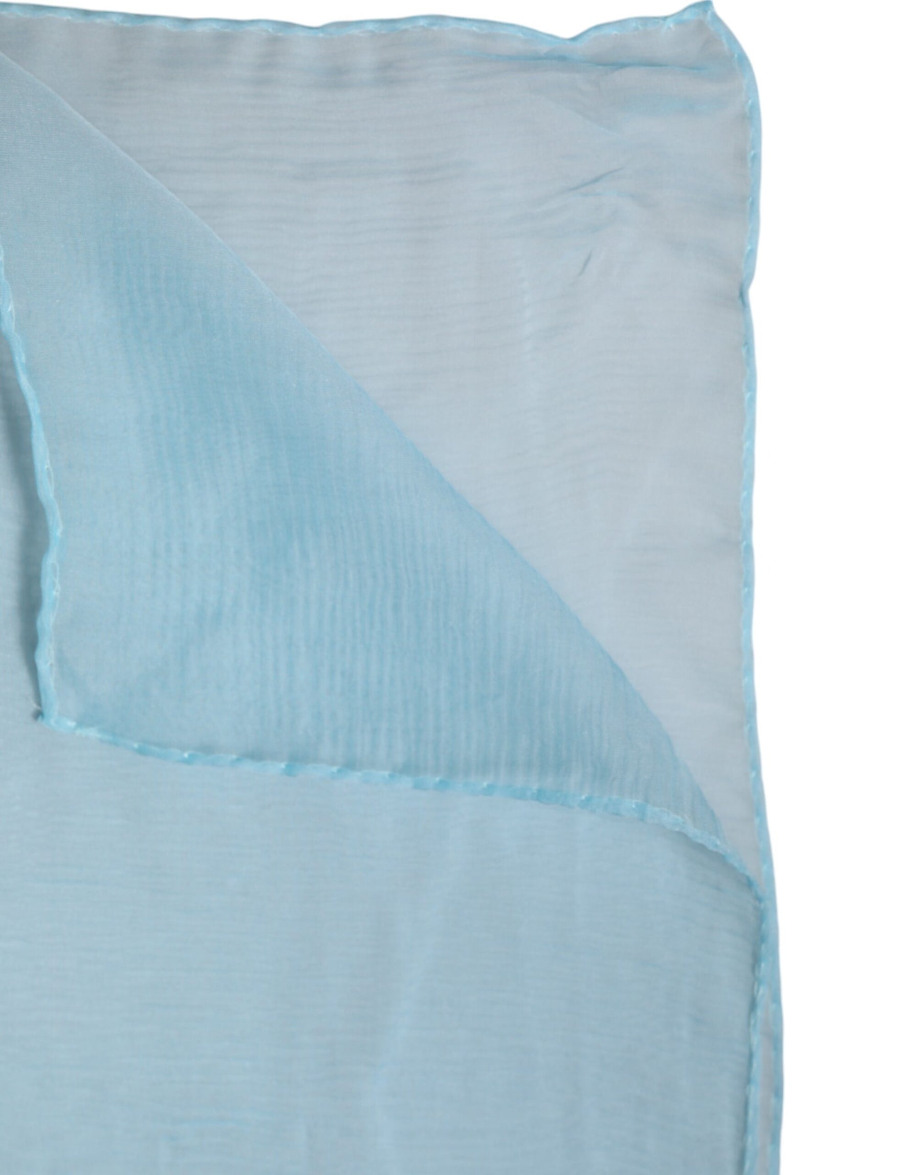 Dolce & Gabbana Light Blue Silk Rectangle Wrap Shawl Scarf | Regal Royce