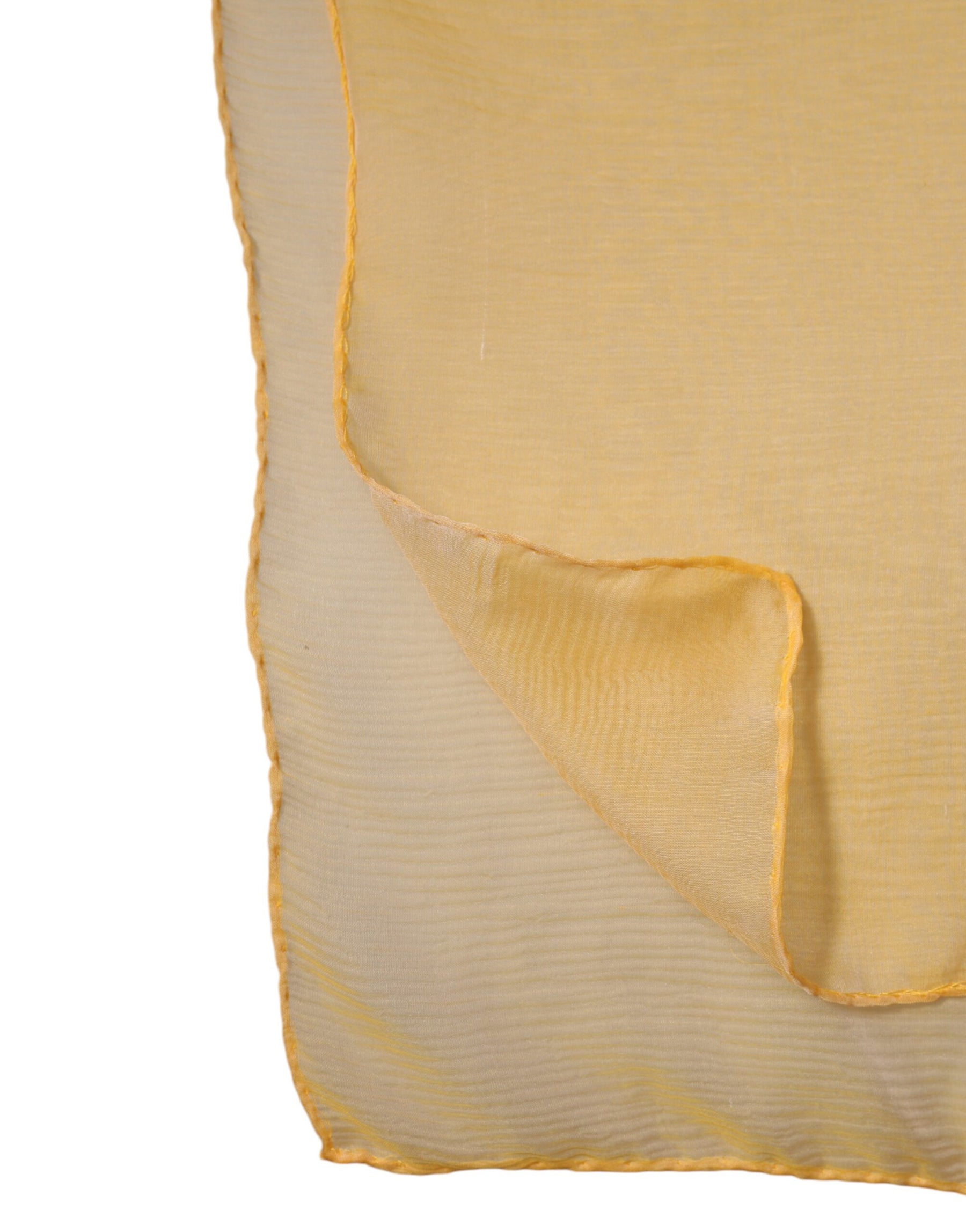 Dolce & Gabbana Yellow Silk Rectangle Wrap Shawl Scarf | Regal Royce