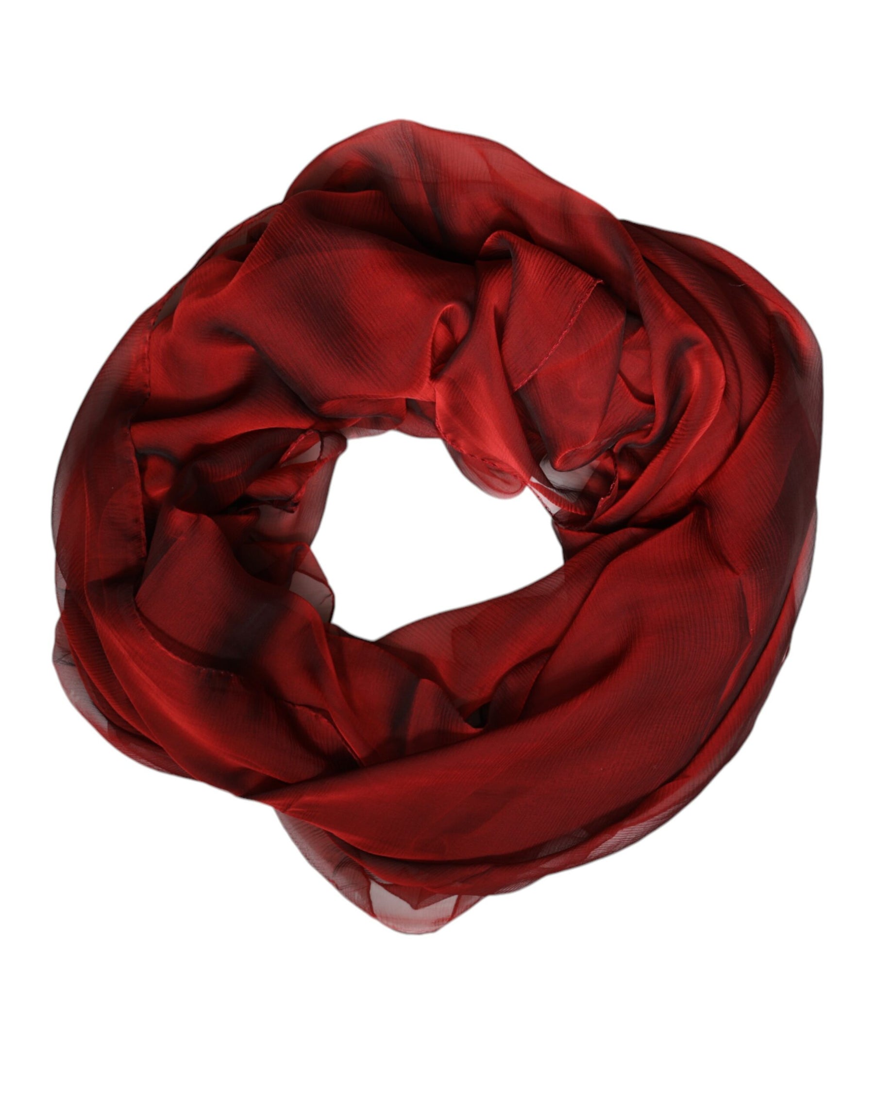 Dolce & Gabbana Red Silk Rectangle Women Wrap Shawl Scarf | Regal Royce
