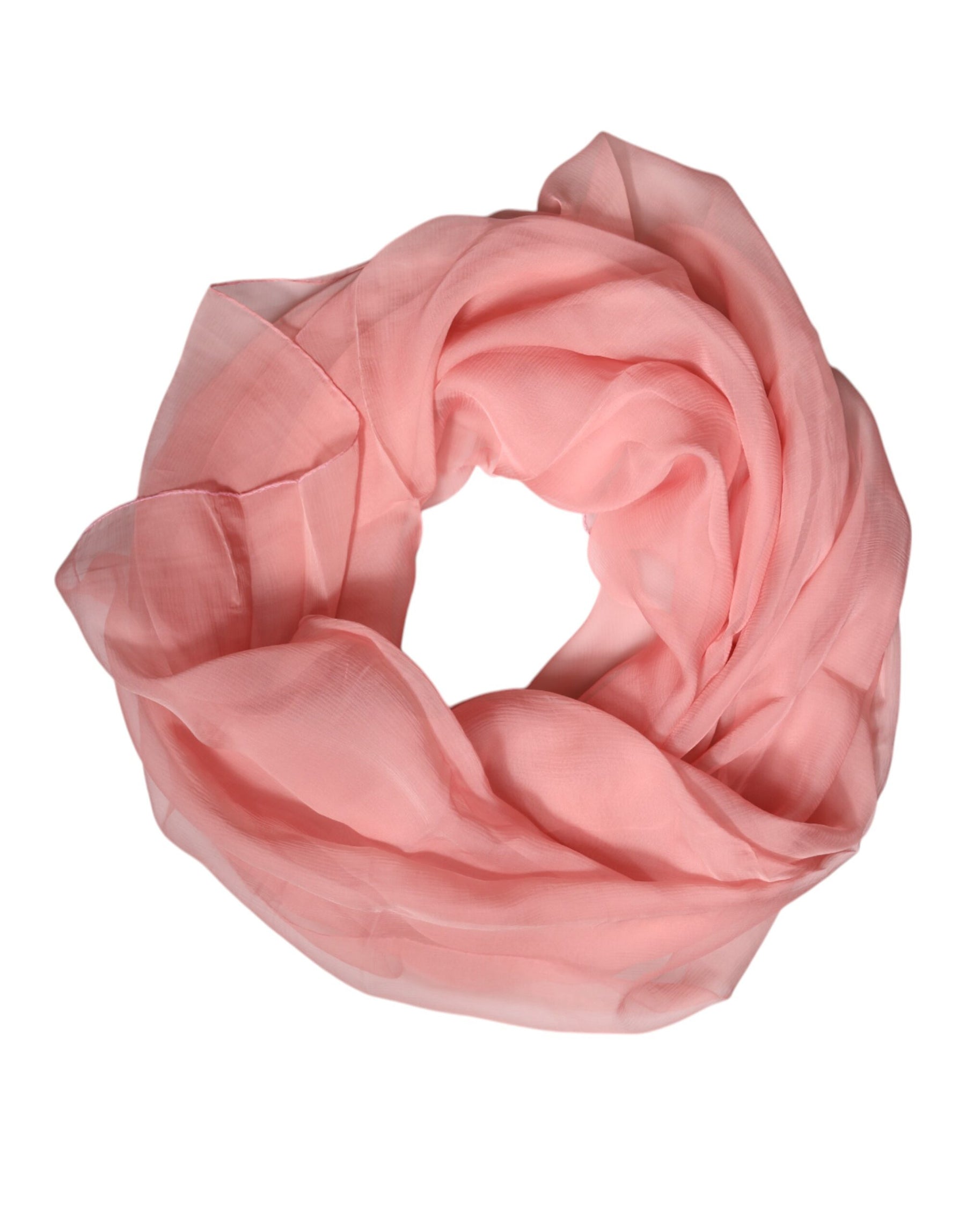 Dolce & Gabbana Pink Silk Rectangle Women Wrap Shawl Scarf | Regal Royce
