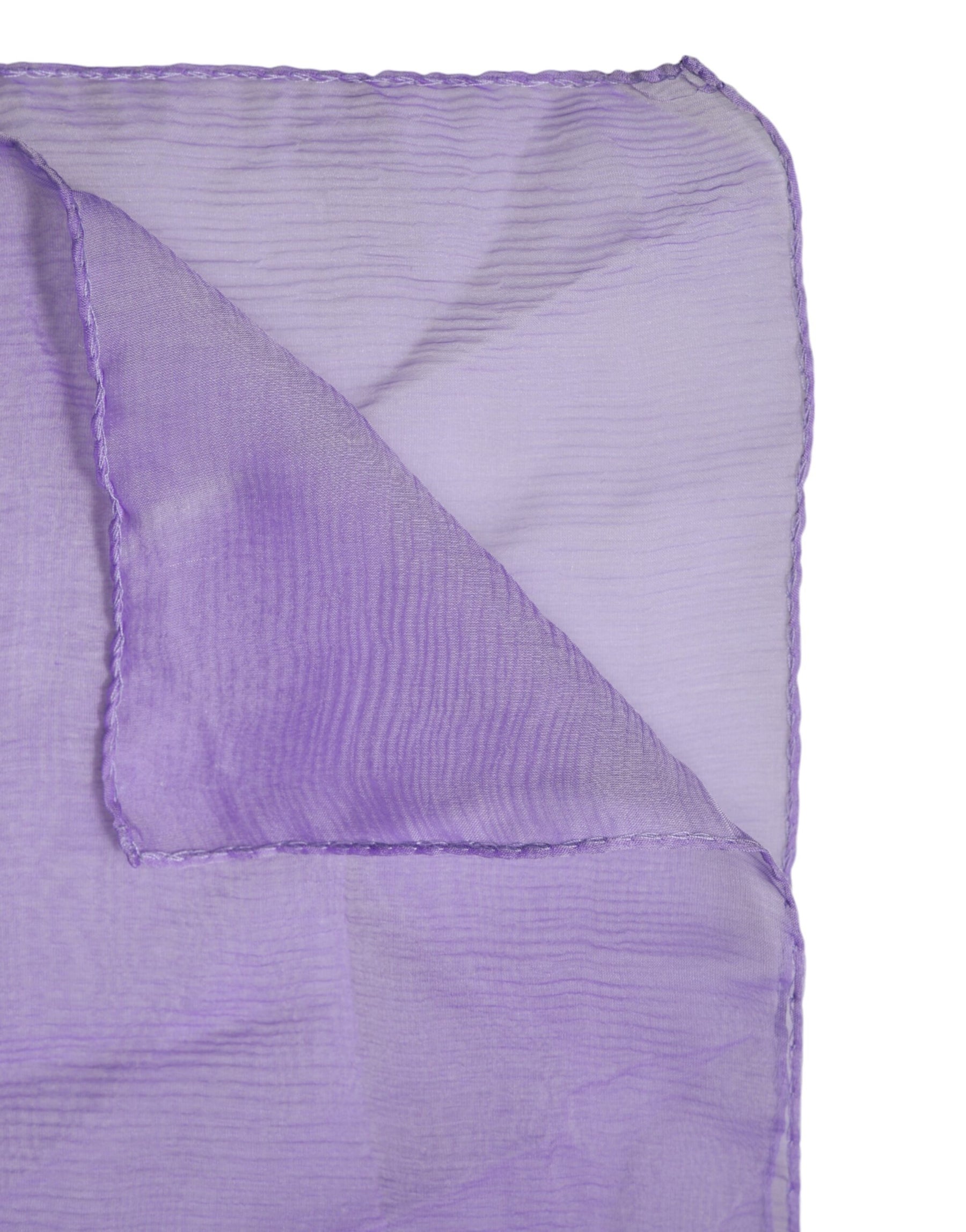 Dolce & Gabbana Purple Silk Rectangle Wrap Shawl Scarf | Regal Royce