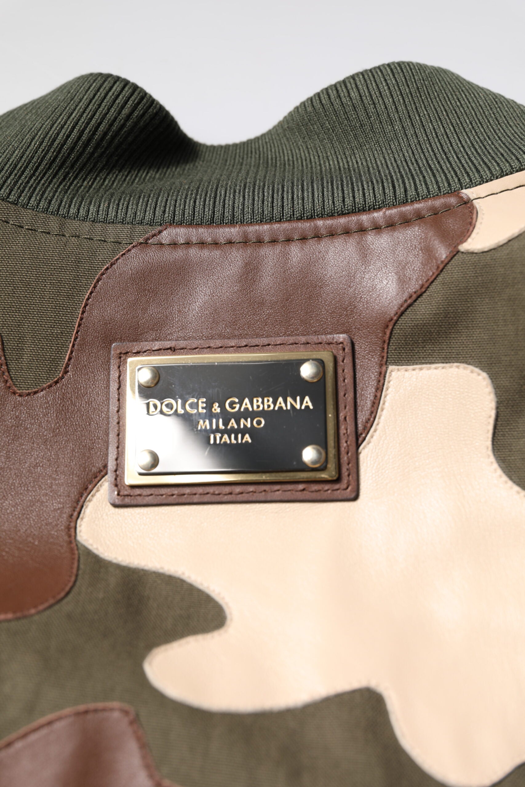 Dolce & Gabbana Multicolor Cotton Bomber Full Zip Jacket | Regal Royce