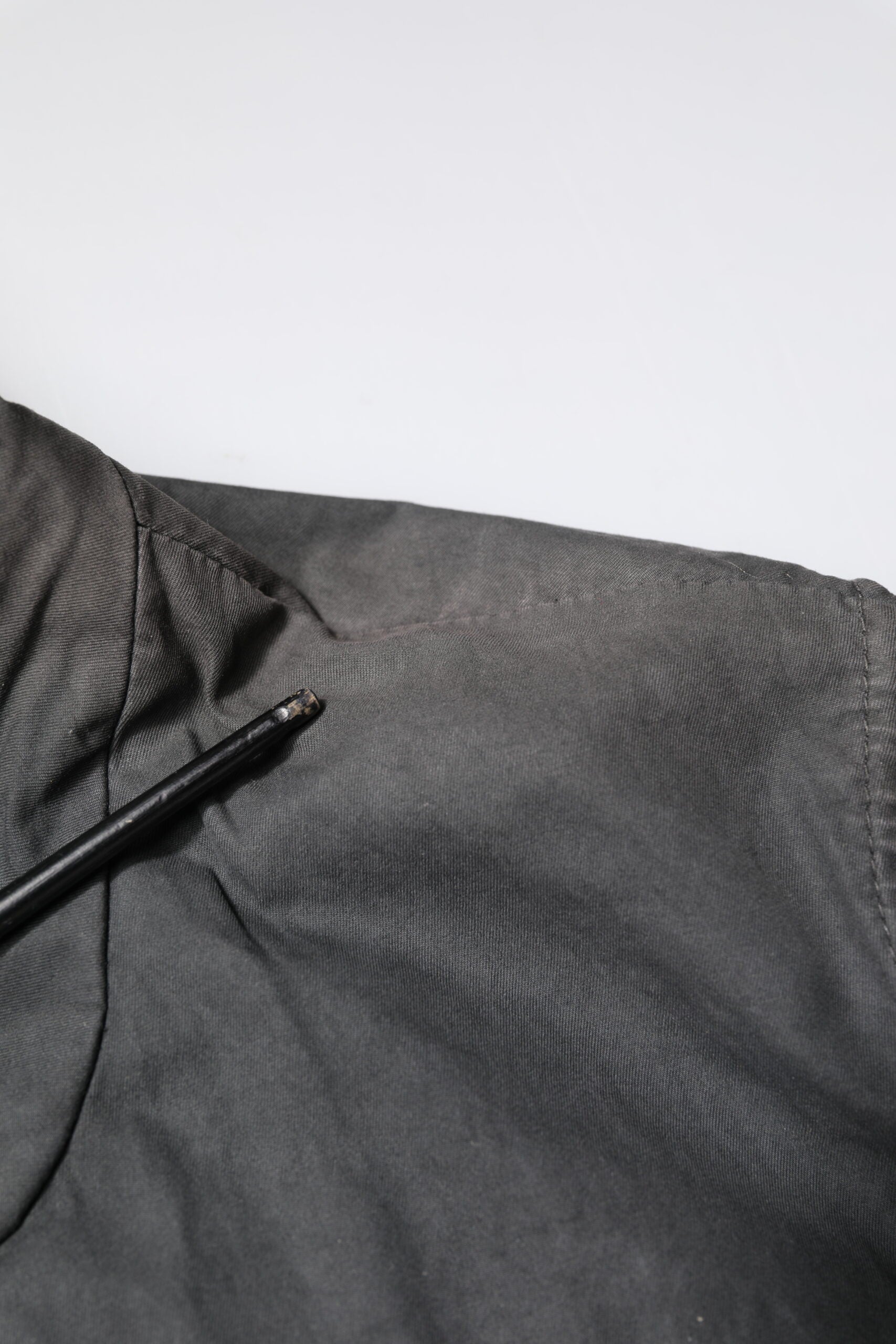 Dolce & Gabbana Black Solid Cotton Collared Coat Jacket | Regal Royce