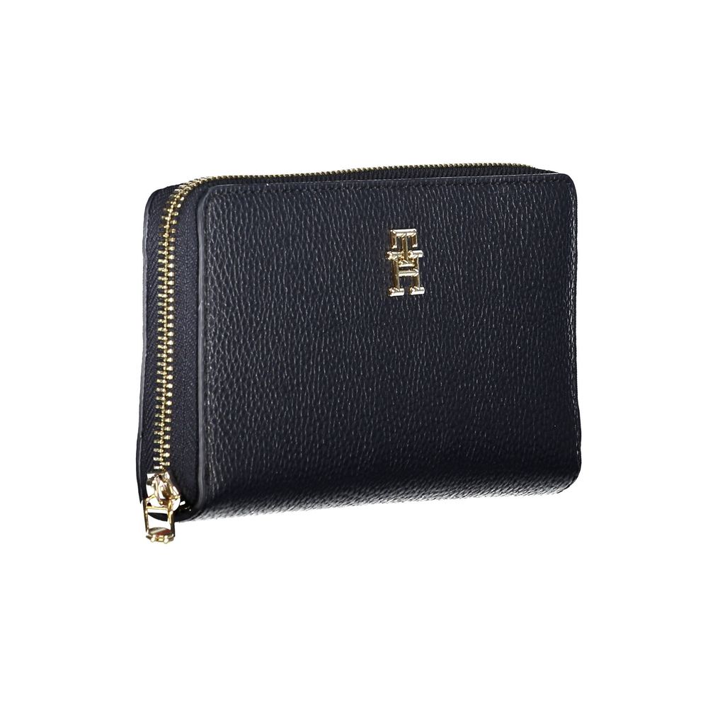 Tommy Hilfiger Blue Polyurethane Women Wallet | Regal Royce