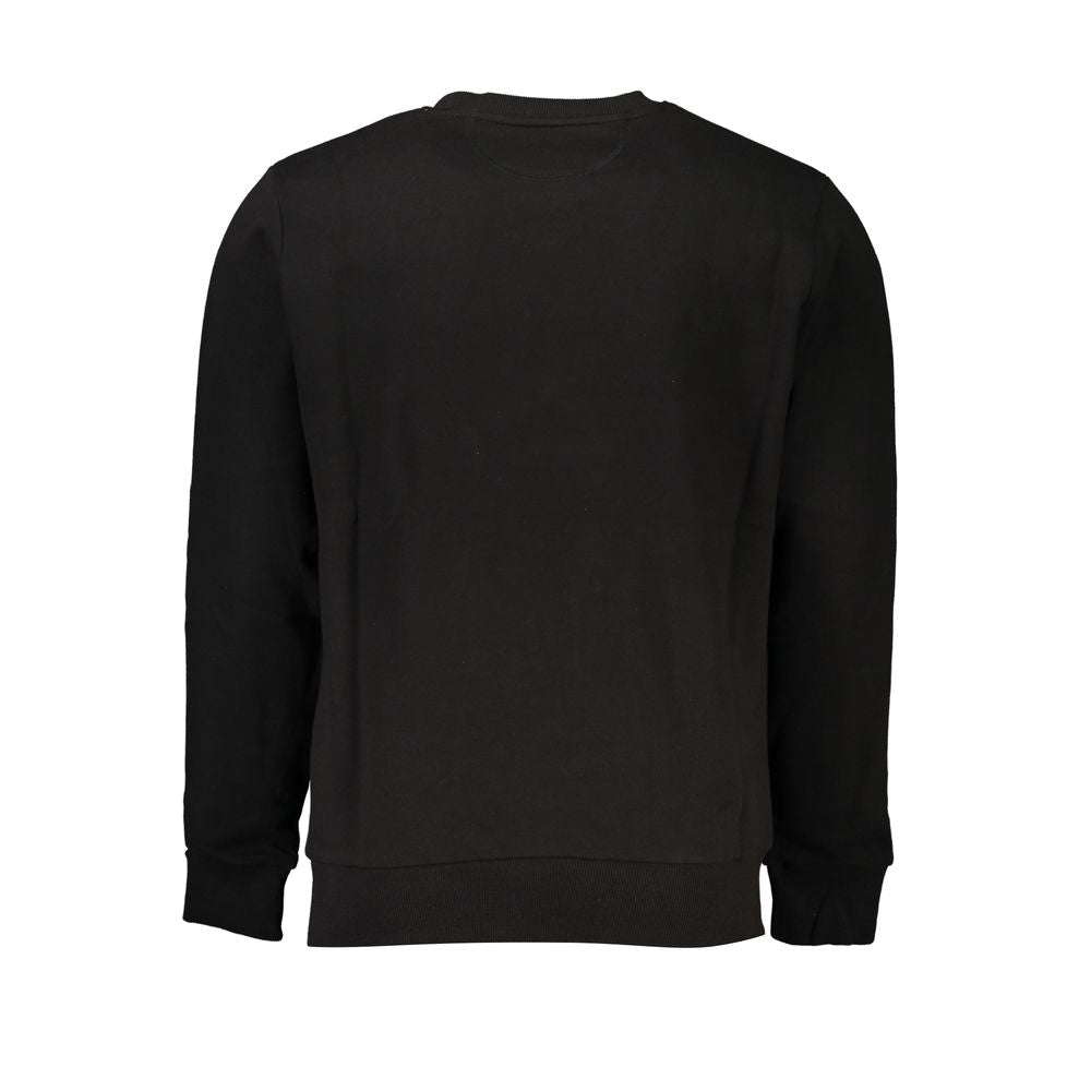 La Martina Black Cotton Men Sweater | Regal Royce