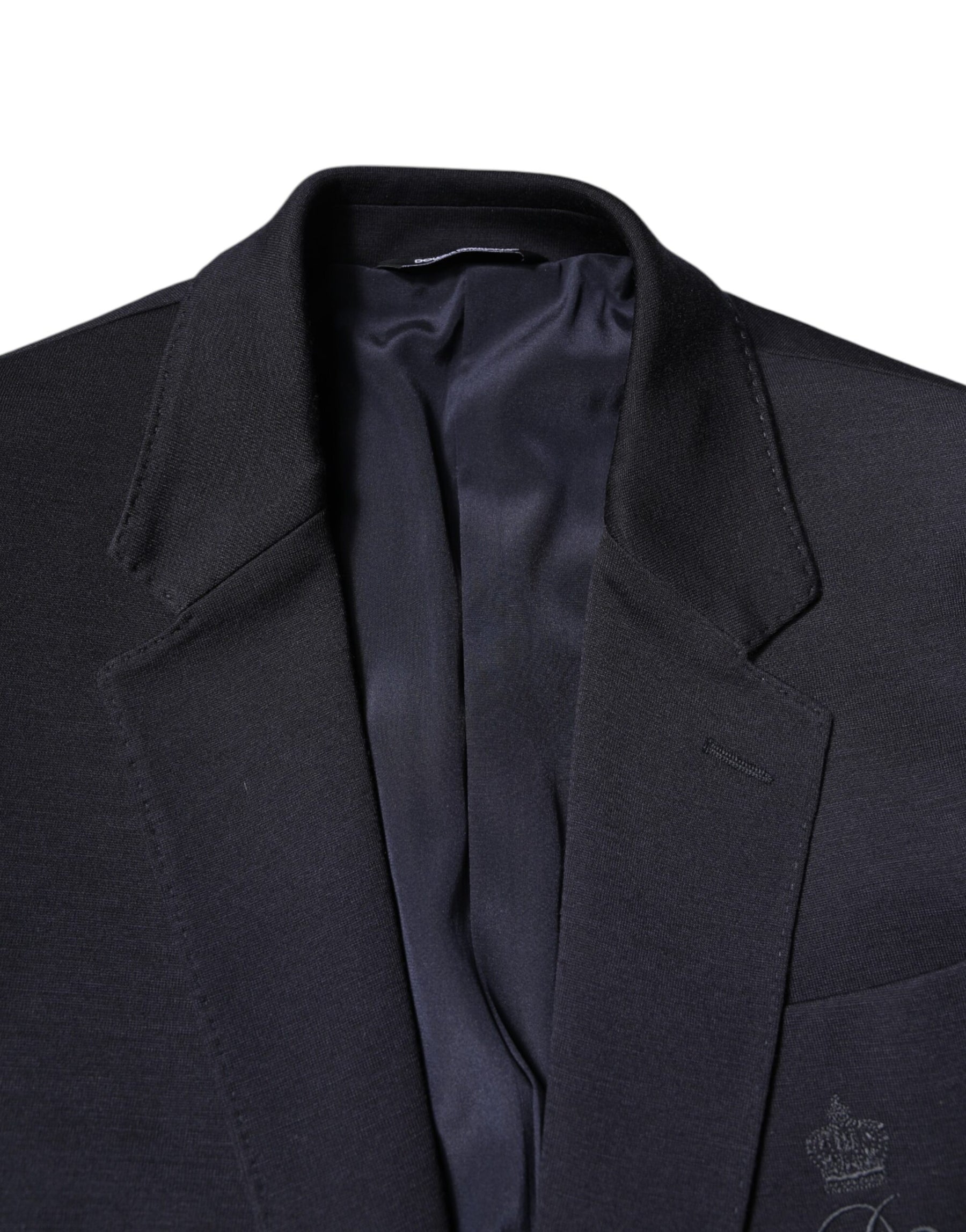 Dolce & Gabbana Black Wool Single Breasted Coat Suit Blazer | Regal Royce