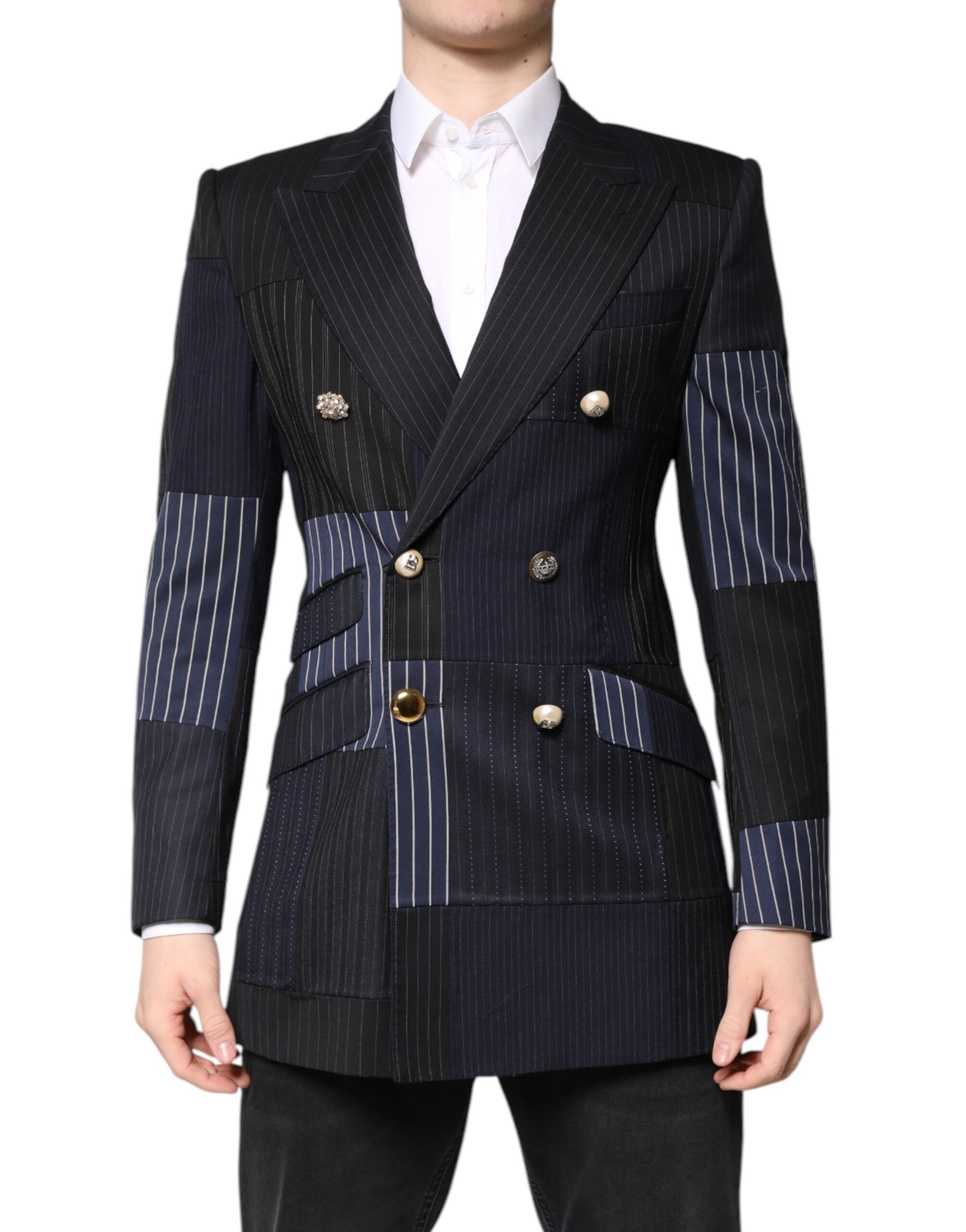 Dolce & Gabbana Multicolor Patchwork Jacket Coat Suit Blazer | Regal Royce