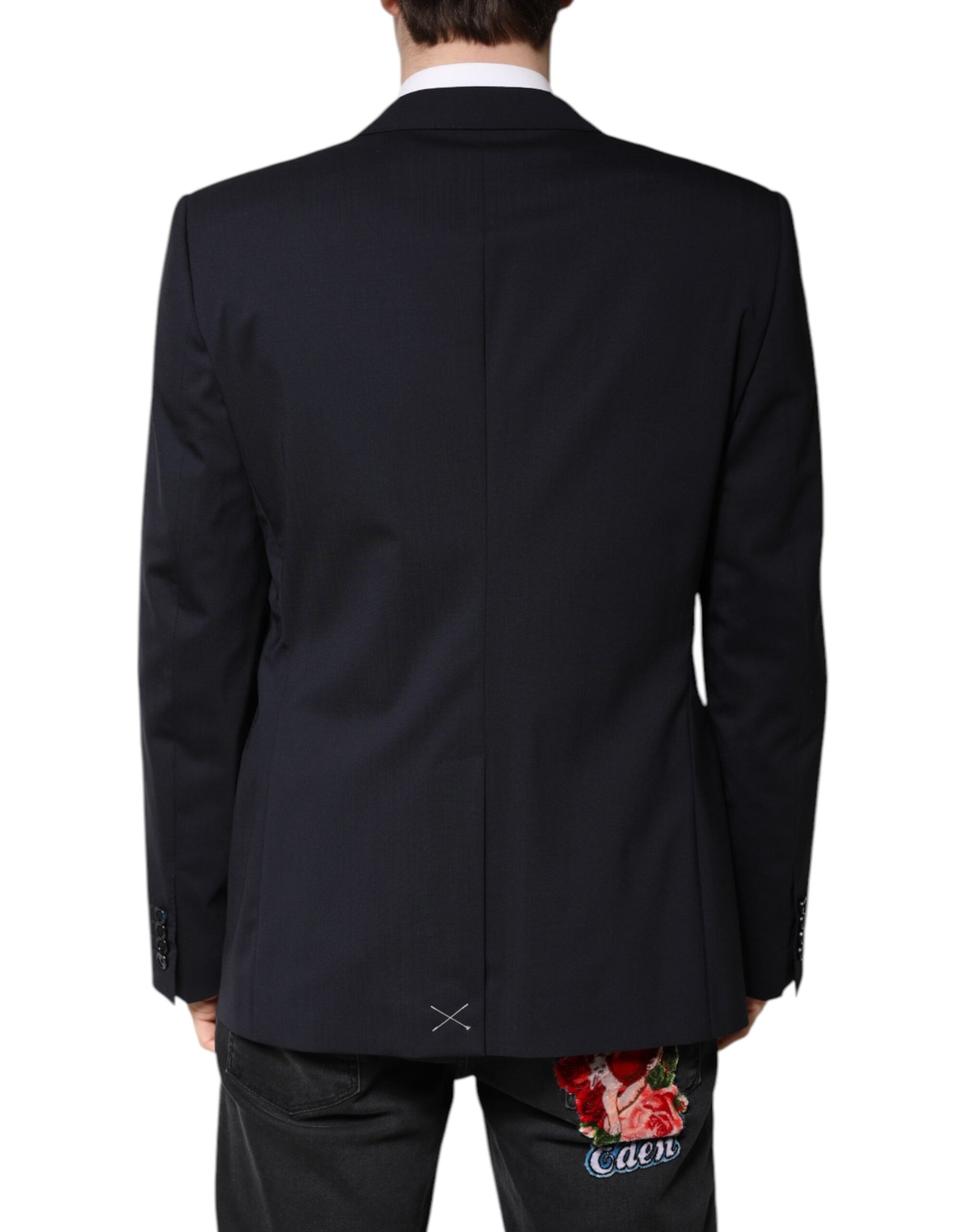 Dolce & Gabbana Black MARTINI Single Breasted Coat Blazer | Regal Royce