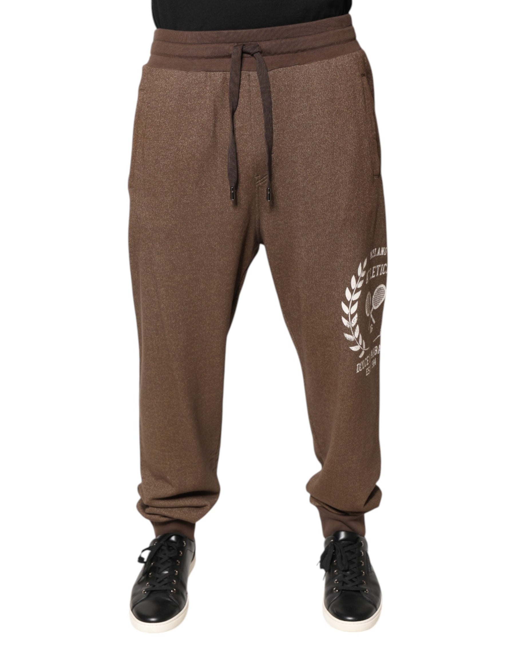 Dolce & Gabbana Brown Cotton Jogger Sweatpants Pants | Regal Royce