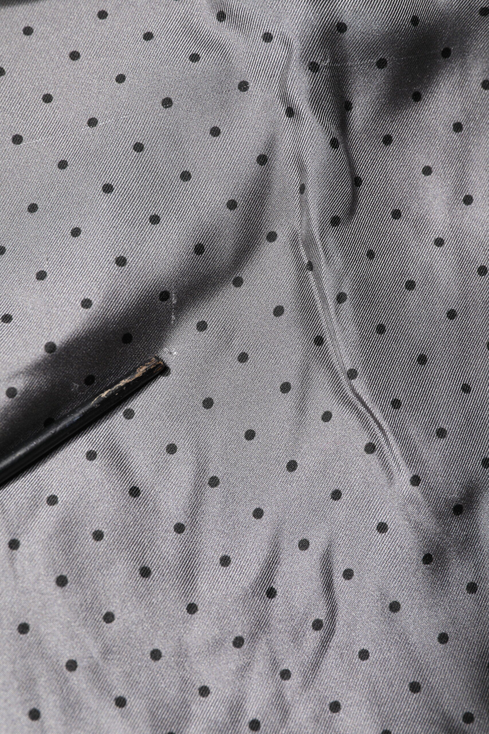 Dolce & Gabbana Gray Polka Dot Silk Long Sleeve Shirt | Regal Royce