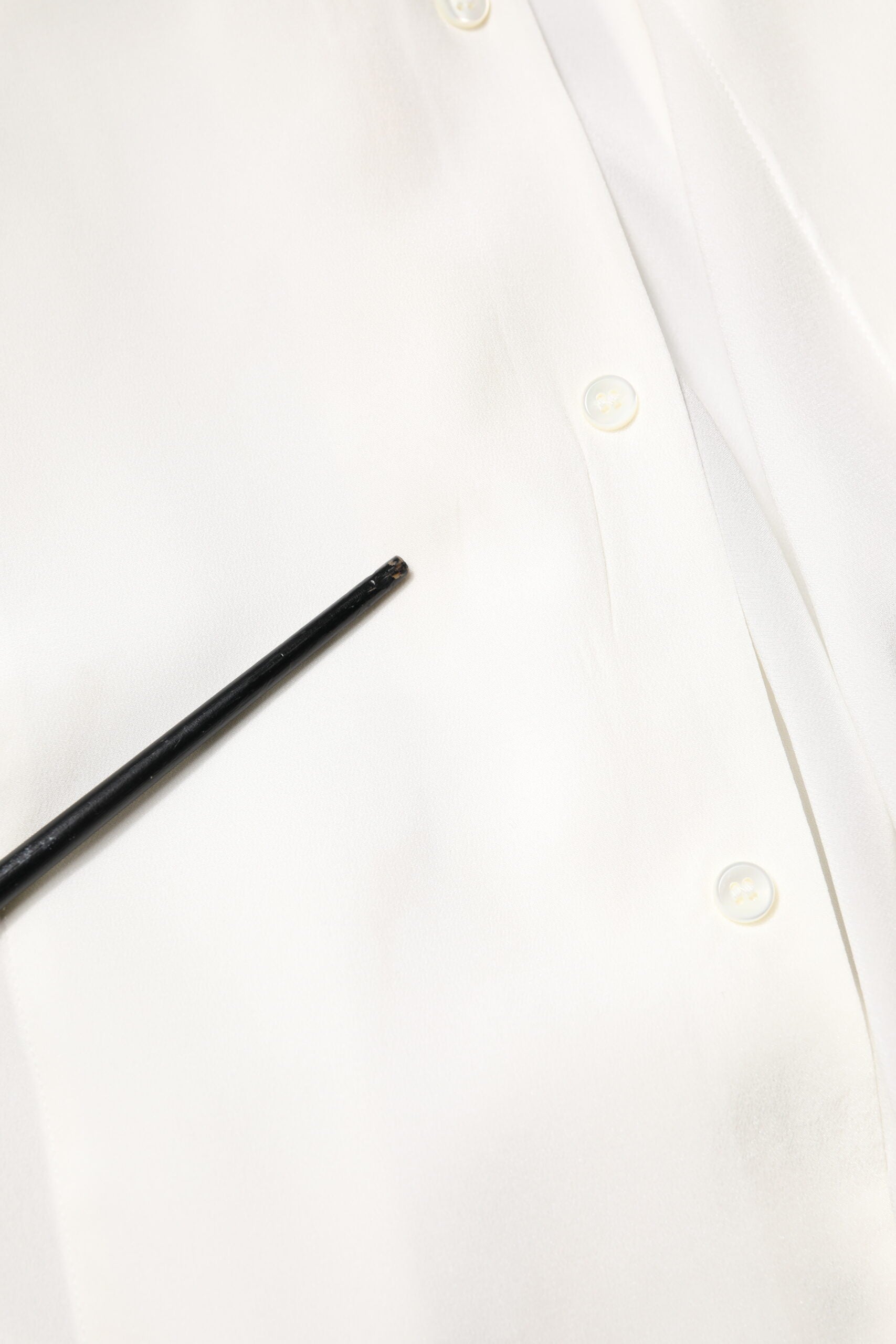 Dolce & Gabbana White Silk GOLD Dress Formal Collared Shirt | Regal Royce