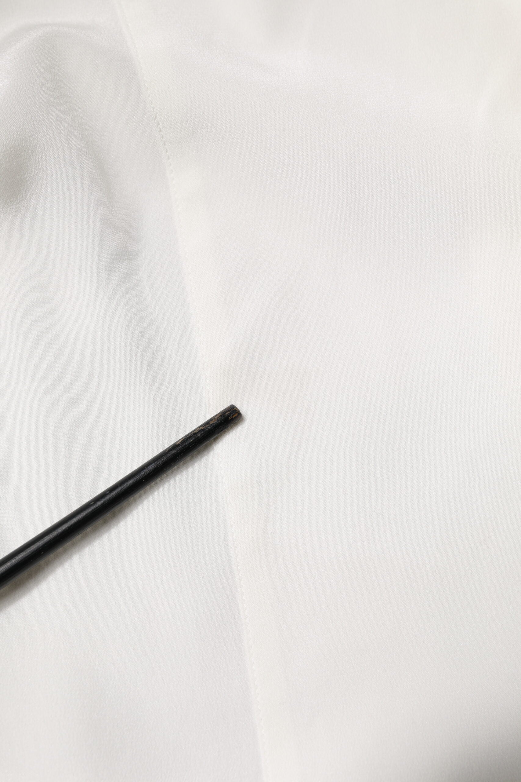 Dolce & Gabbana White Silk GOLD Dress Formal Collared Shirt | Regal Royce