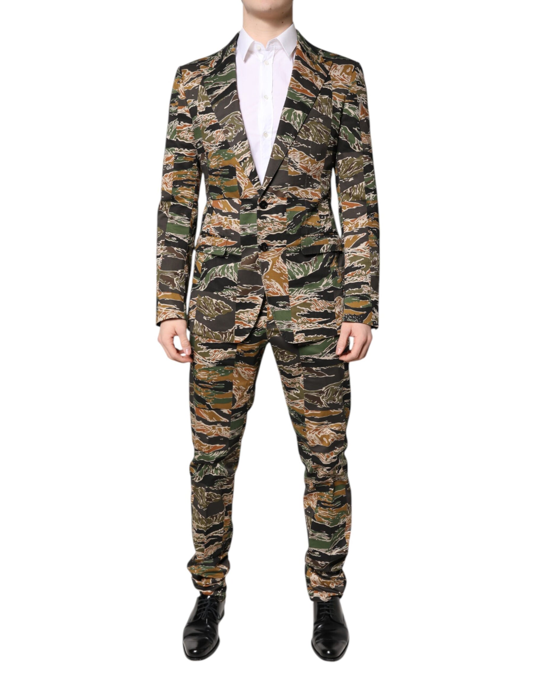 Dolce & Gabbana Multicolor TAORMINA Single Breasted 2 Piece Suit | Regal Royce