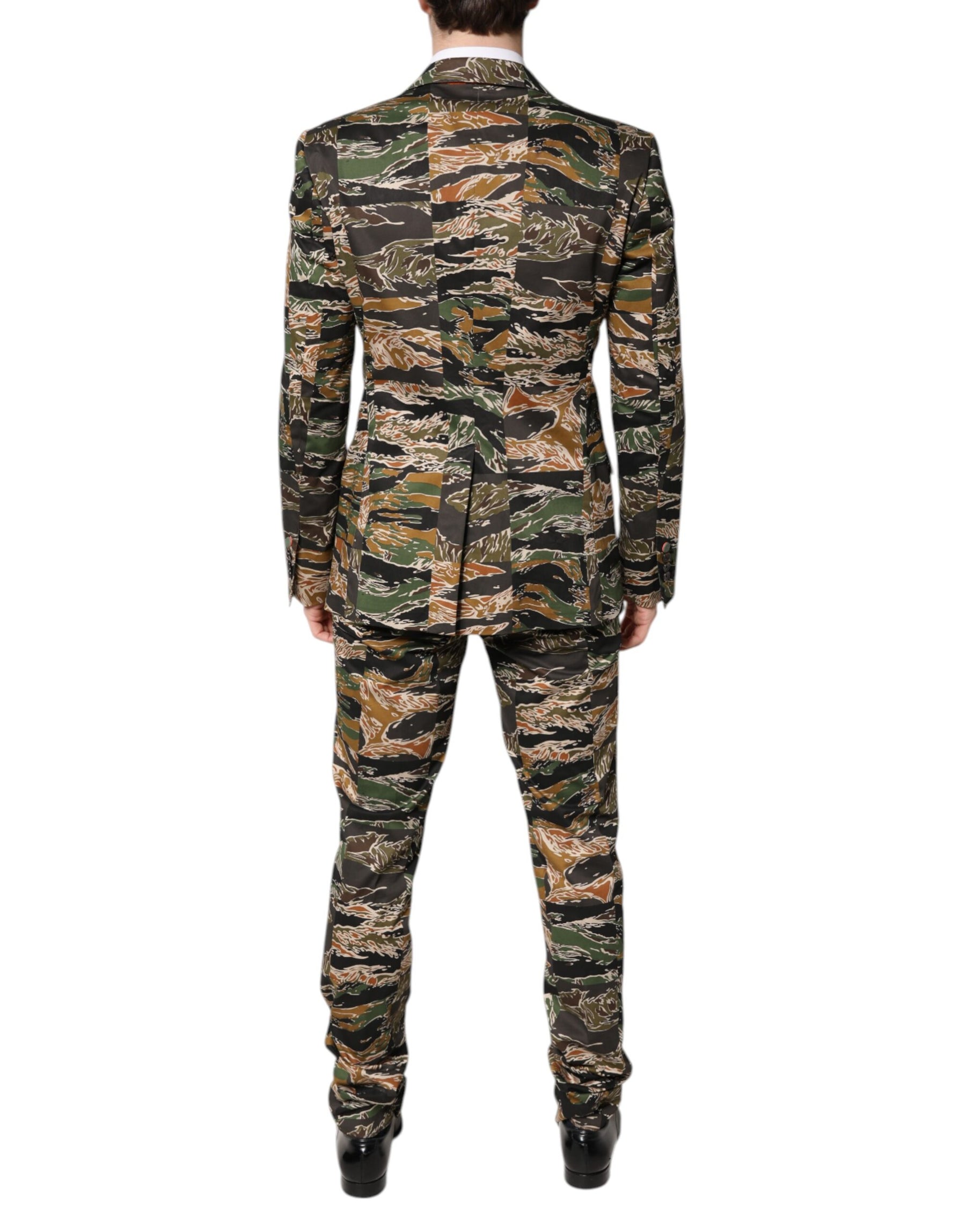 Dolce & Gabbana Multicolor TAORMINA Single Breasted 2 Piece Suit | Regal Royce