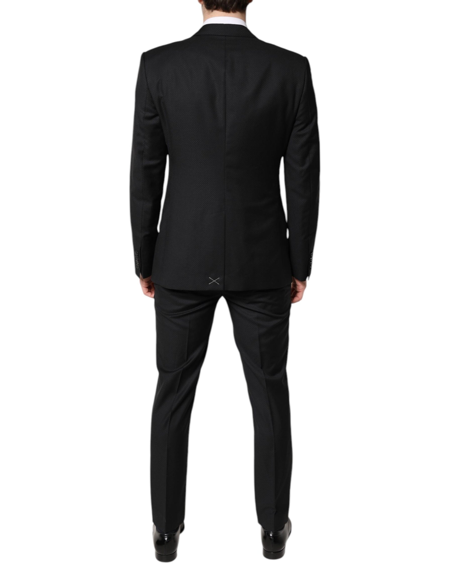 Dolce & Gabbana Black Wool Single Breasted 2 Piece Suit | Regal Royce