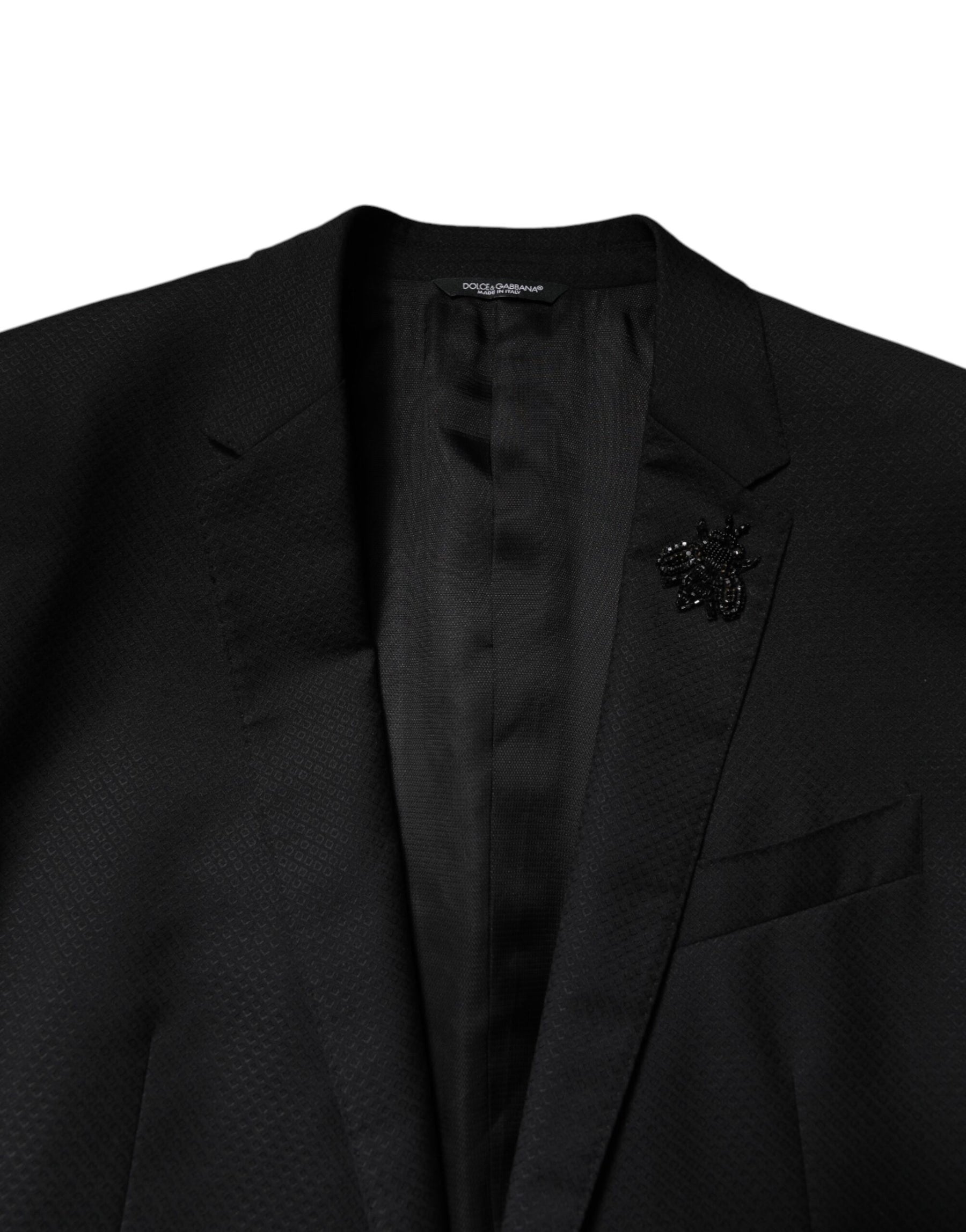 Dolce & Gabbana Black Wool Single Breasted 2 Piece Suit | Regal Royce