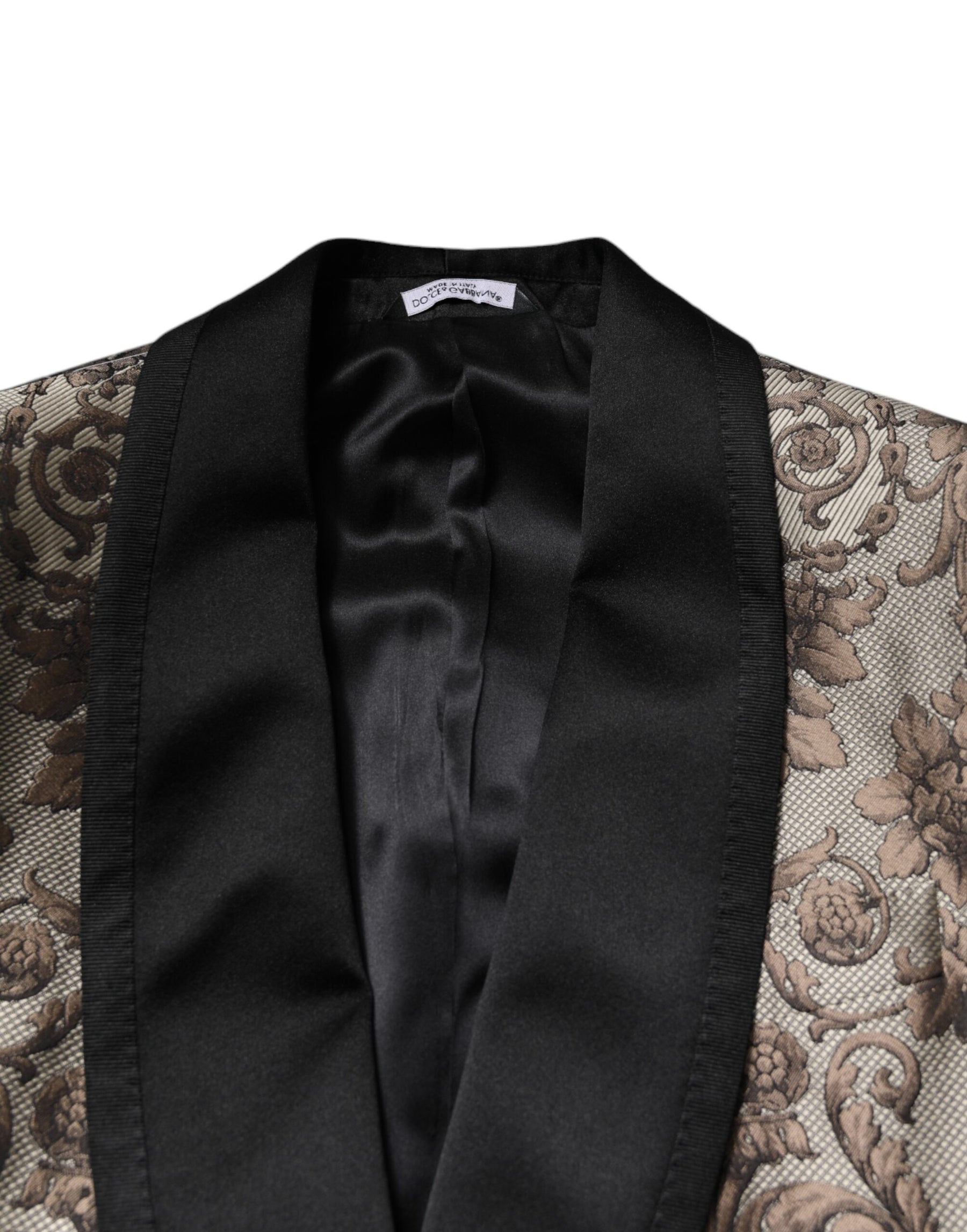 Dolce & Gabbana Multicolor Jacquard Single Breasted 3 Piece Suit | Regal Royce