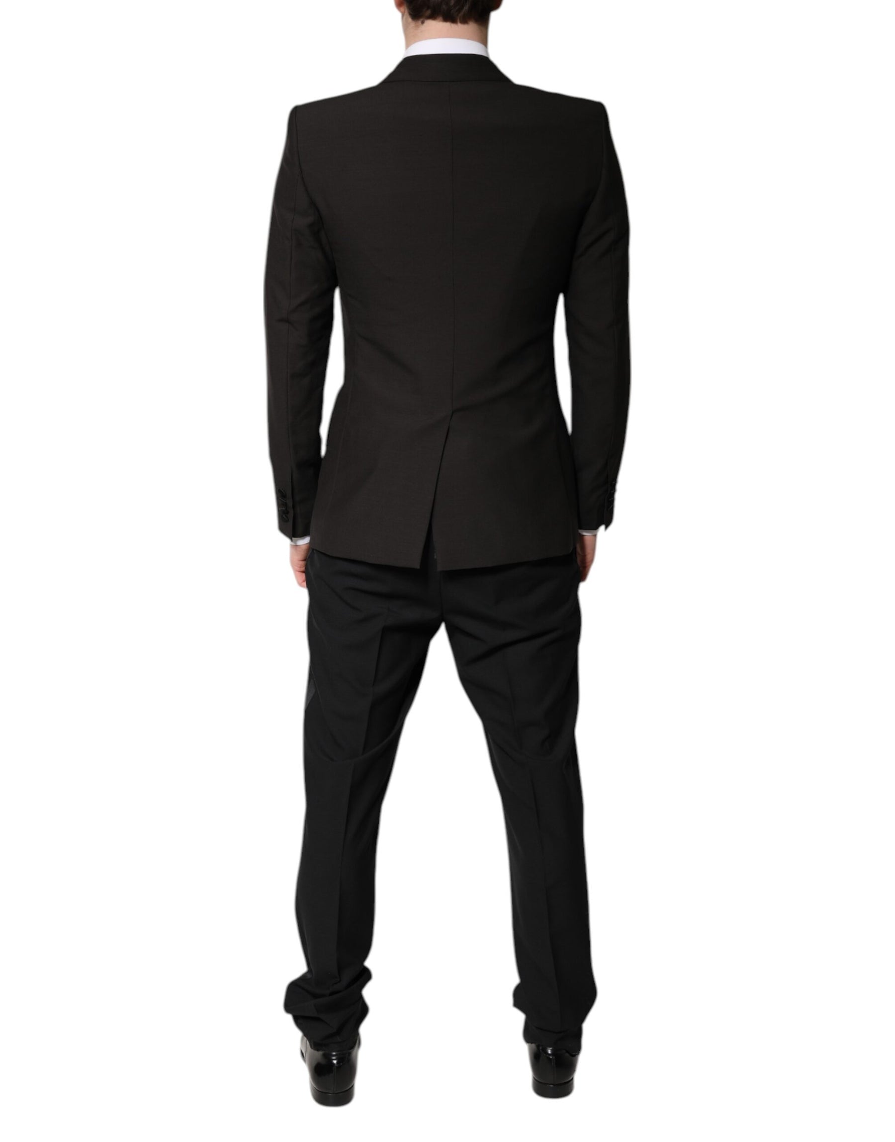 Dolce & Gabbana Black Single Breasted Formal 3 Piece Suit | Regal Royce